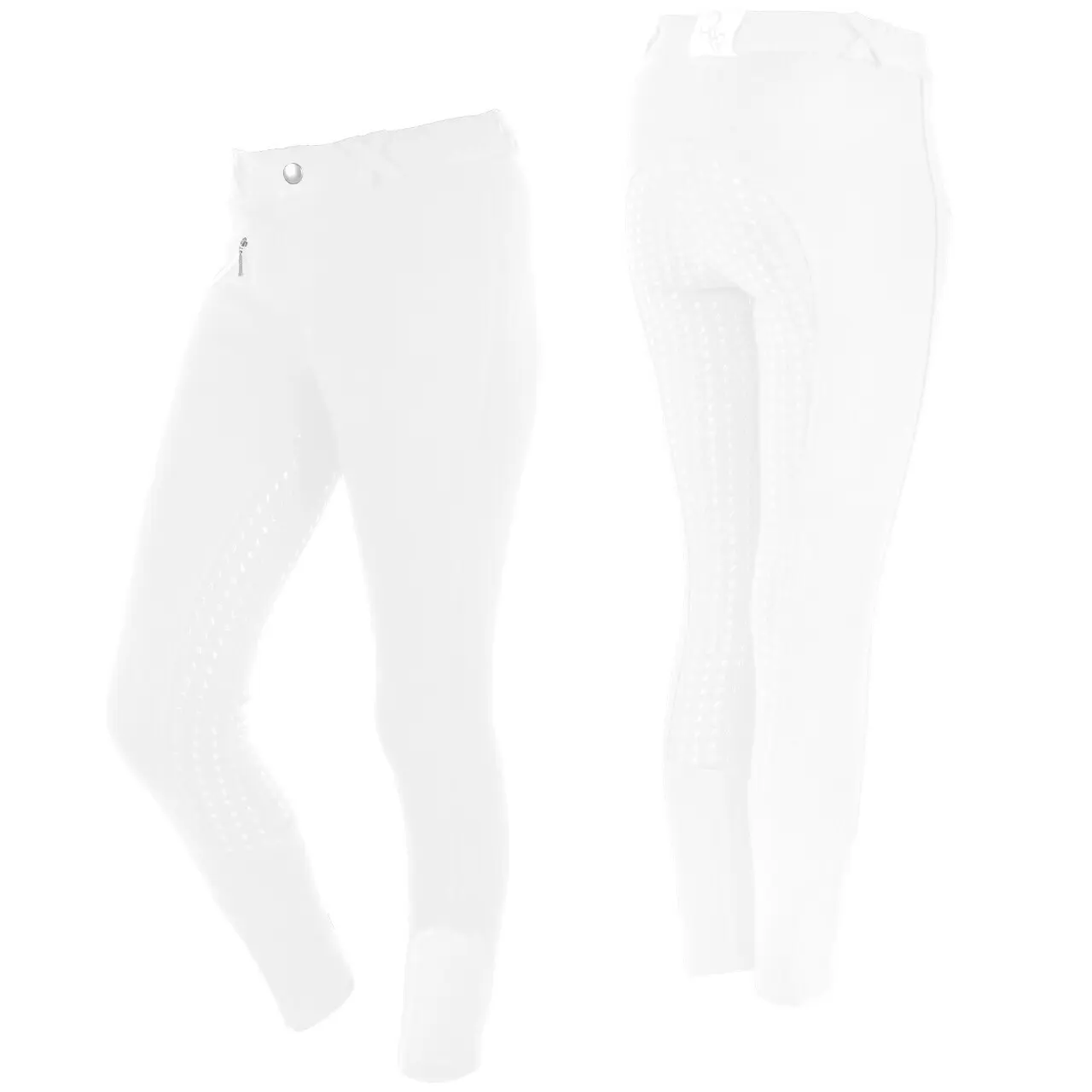 Pantaloni da equitazione con full grip per ragazza Q-essentials