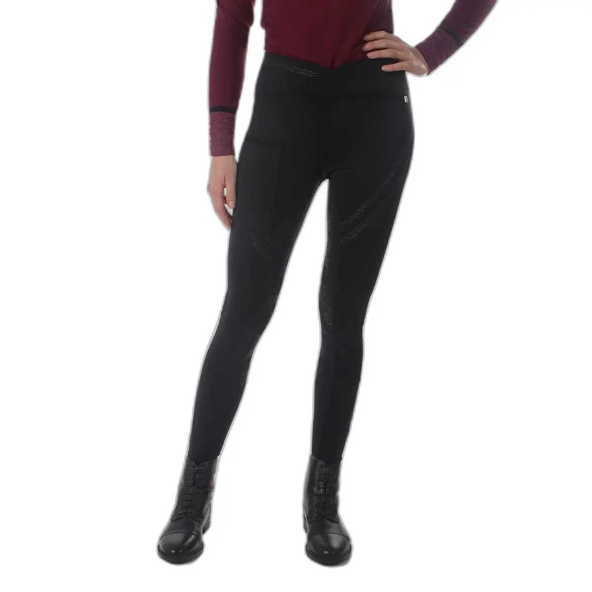 Pantaloni da equitazione full grip da donna QHP Raquel