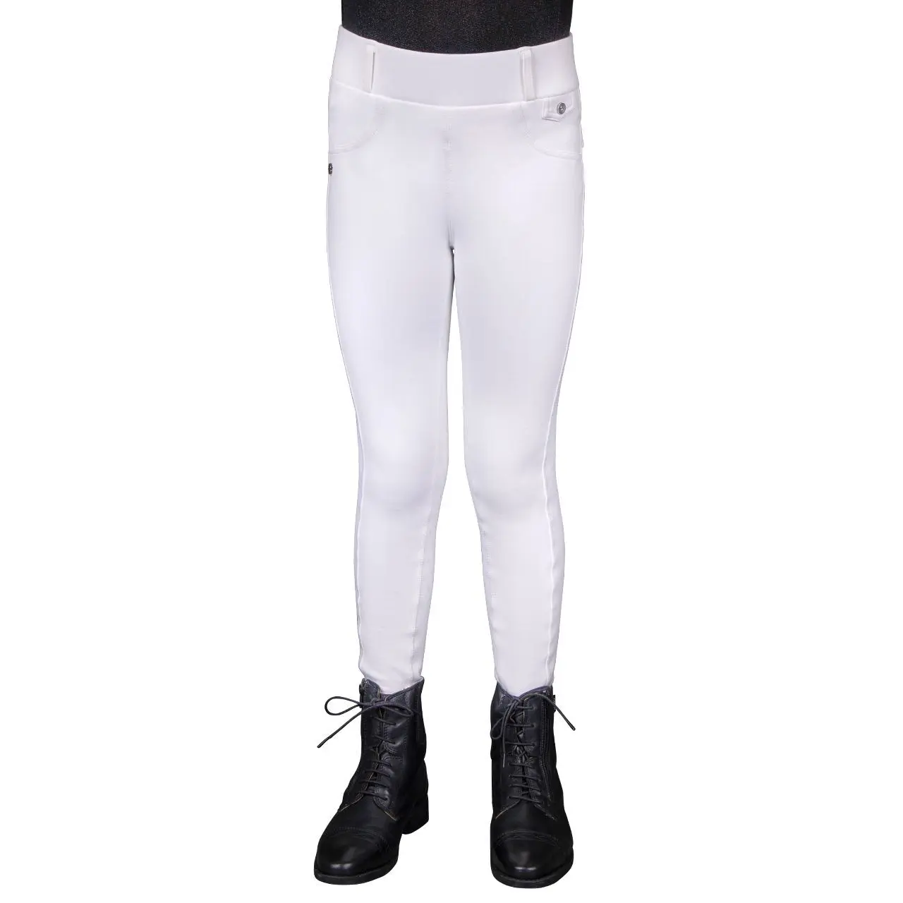 Winterreitleggings full grip Mädchen QHP Juliet Juliet