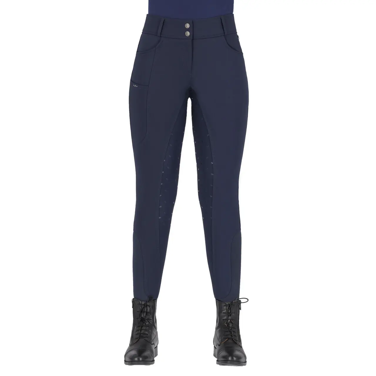 Pantaloni da equitazione full grip da donna QHP Lymee
