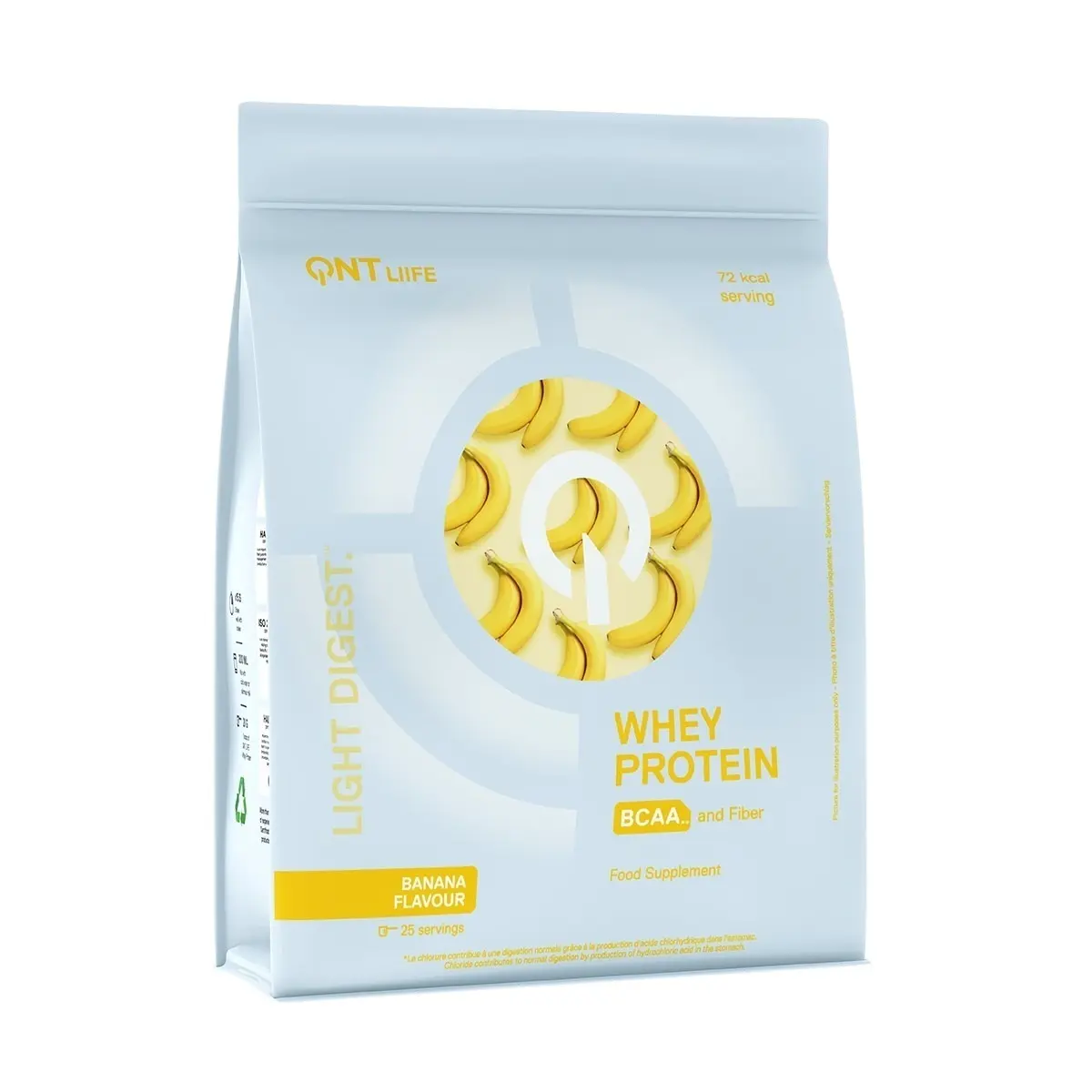 Qnt Blu Nutrizione Proteica Light Digest Whey Protein - Banane