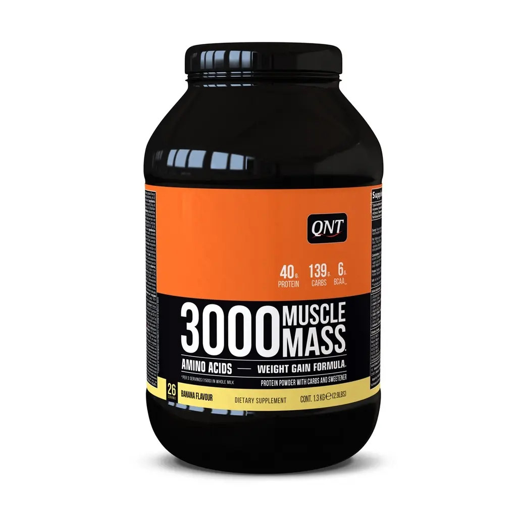 Gainer de proteína de plátano QNT 3000