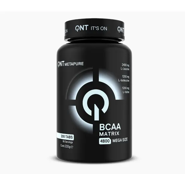Suplemento alimenticio 200 tabletas QNT Matrix BCAA 4800