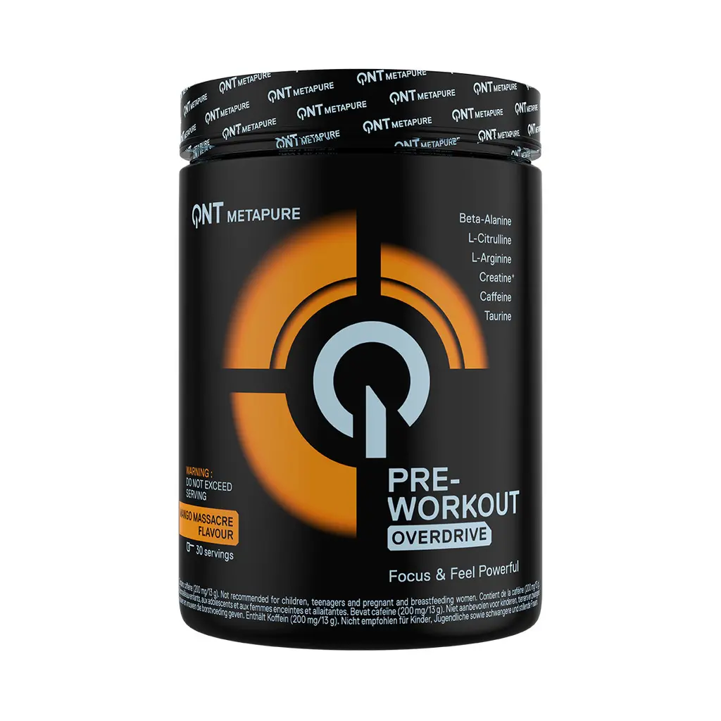 Complemento alimenticio QNT Pre Workout Overdrive