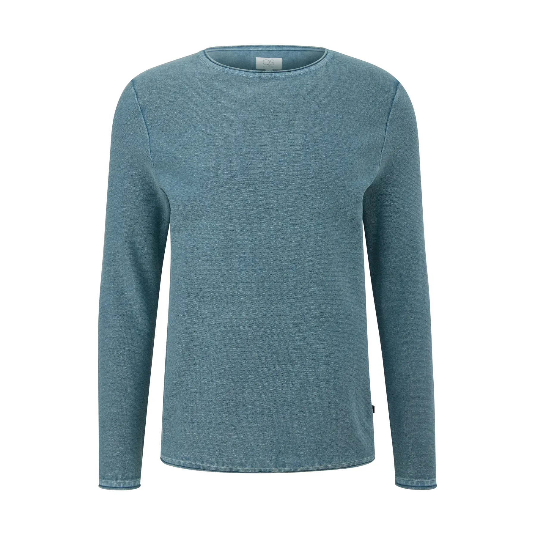 Maglione a maniche lunghe in tessuto a compressione fitted QS