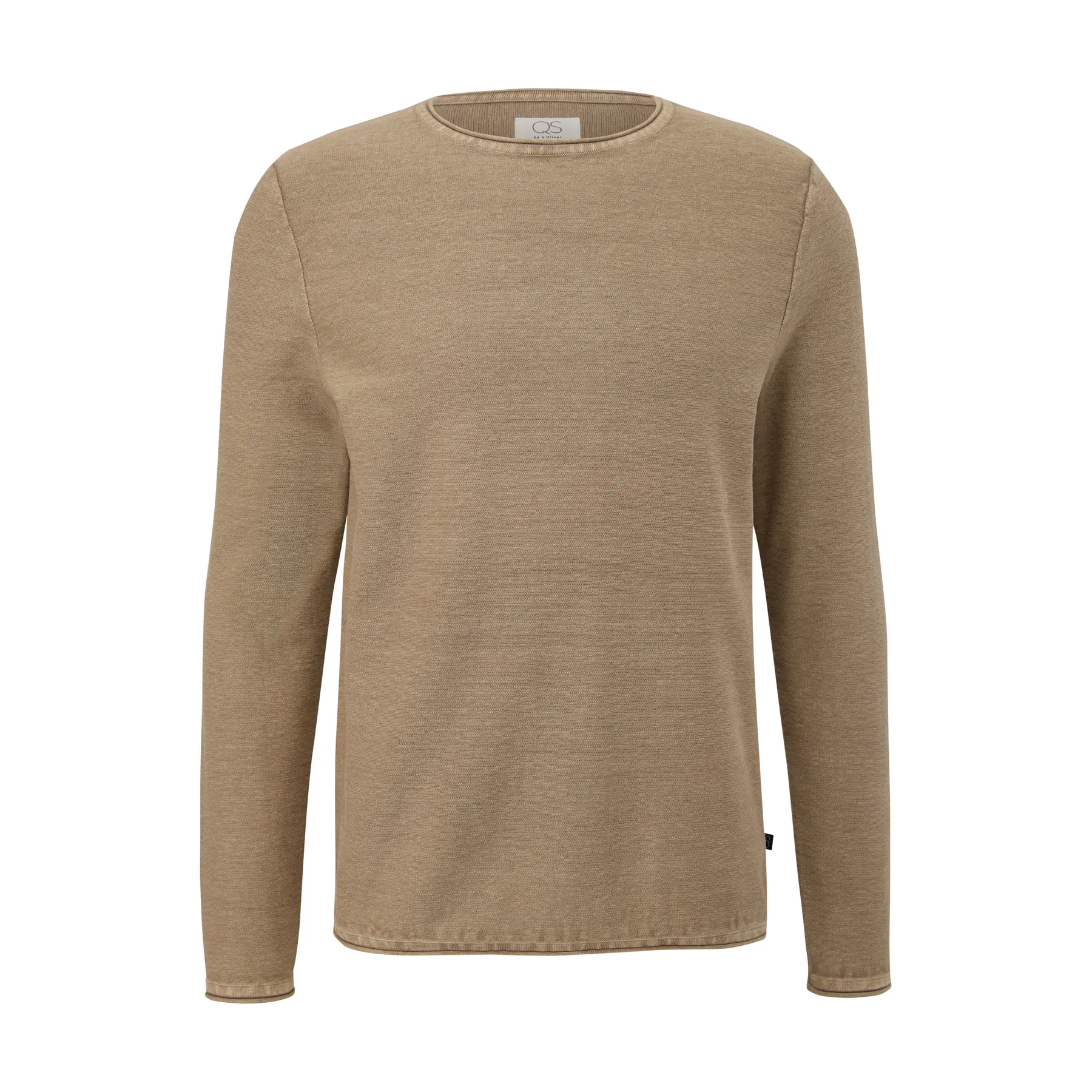 Maglione a maniche lunghe in tessuto a compressione fitted QS