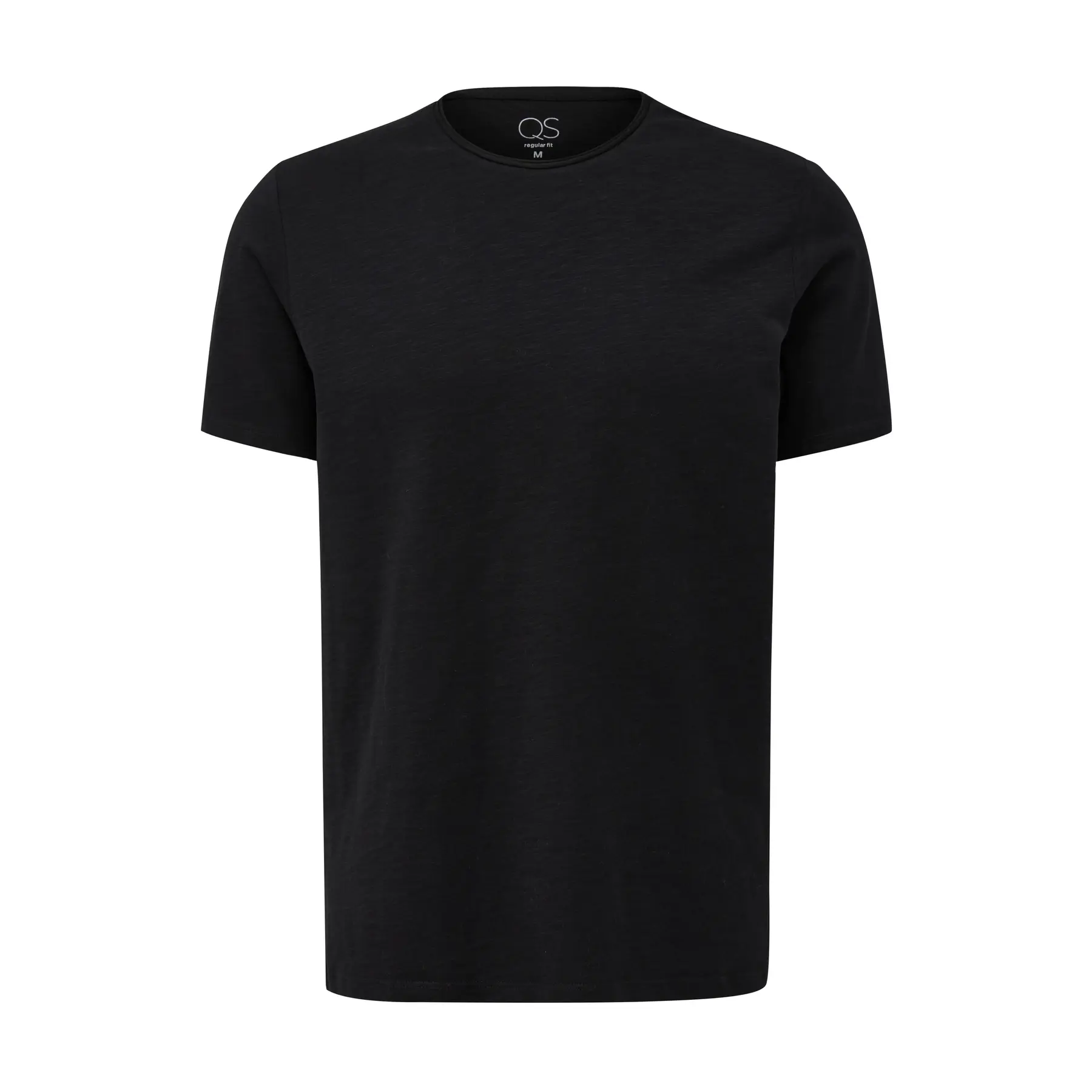 T-shirt con bordo arrotolato QS