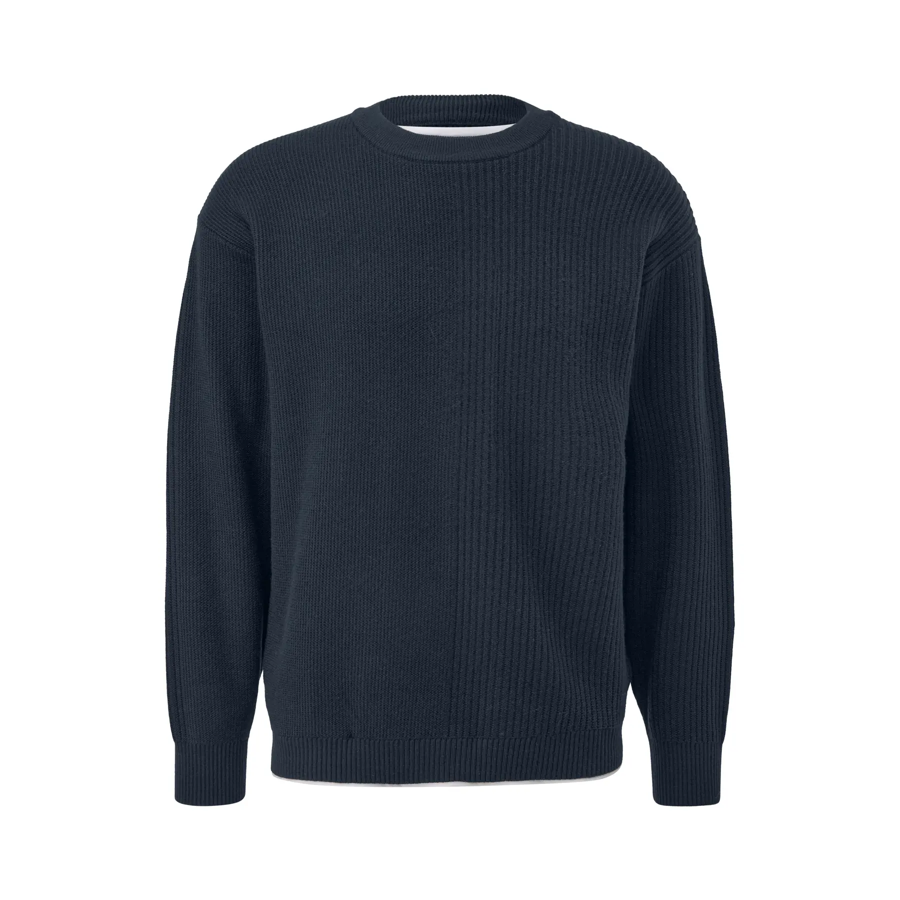Pull mit geripptem Overlay QS