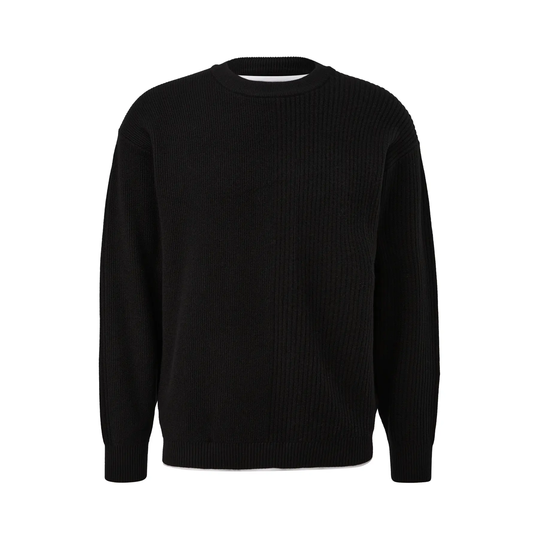 Pull mit geripptem Overlay QS