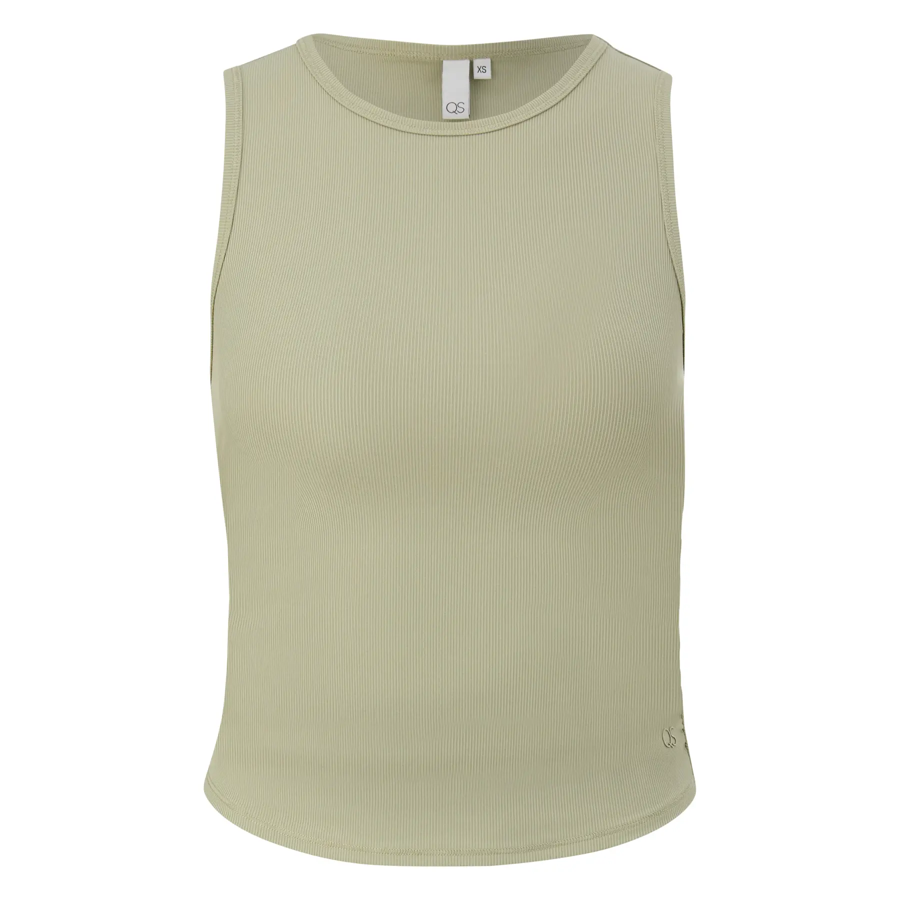 T-shirt a coste con ruches laterali donna QS