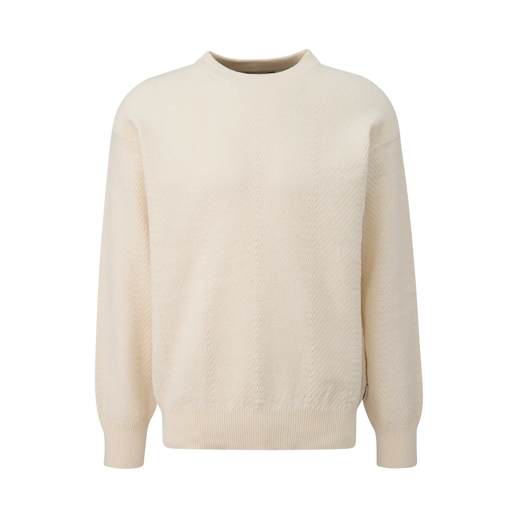 Maglione a maglia con motivo testurizzato QS