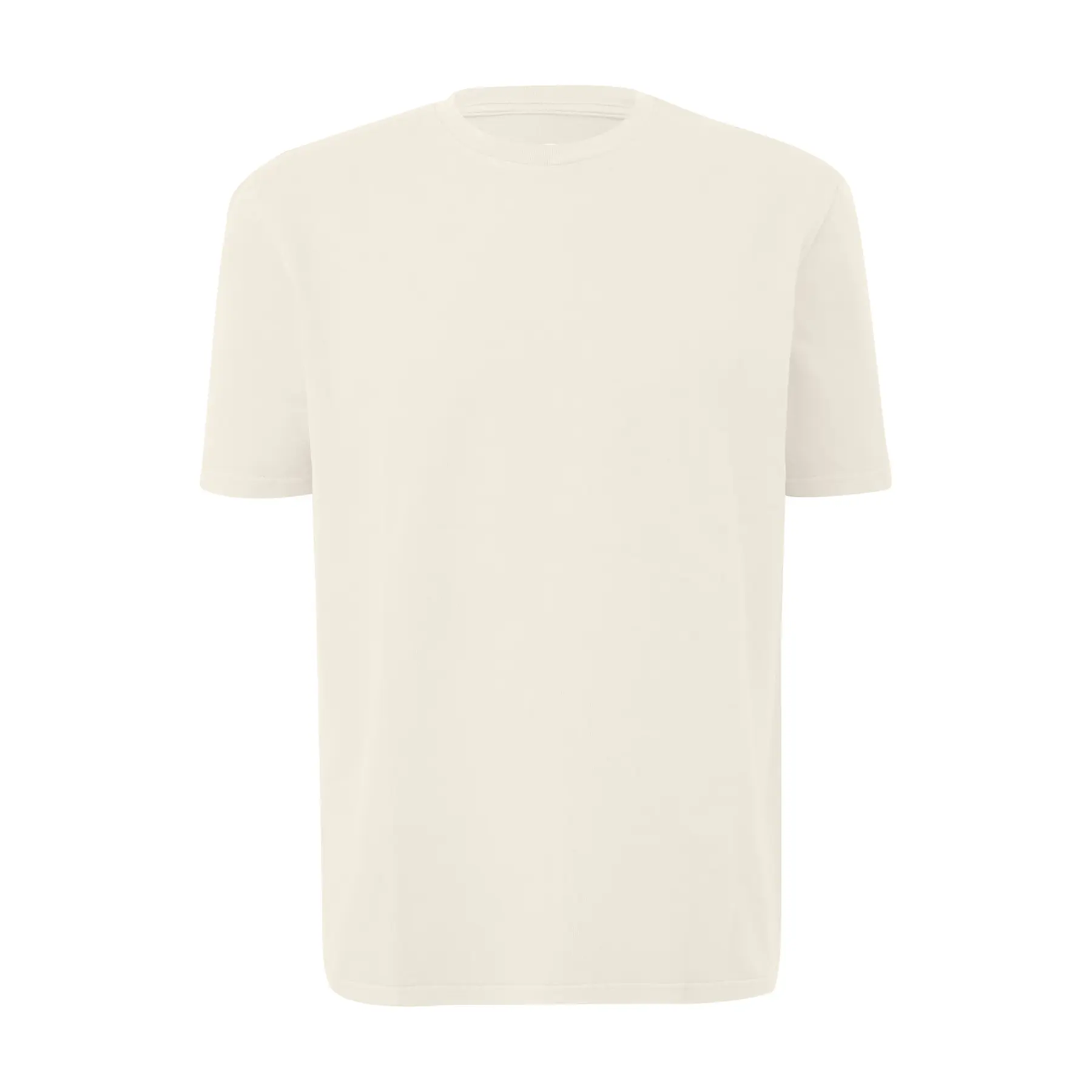 Verwaschenes T-Shirt aus schwerem Baumwolljersey mit Frontdruck QS