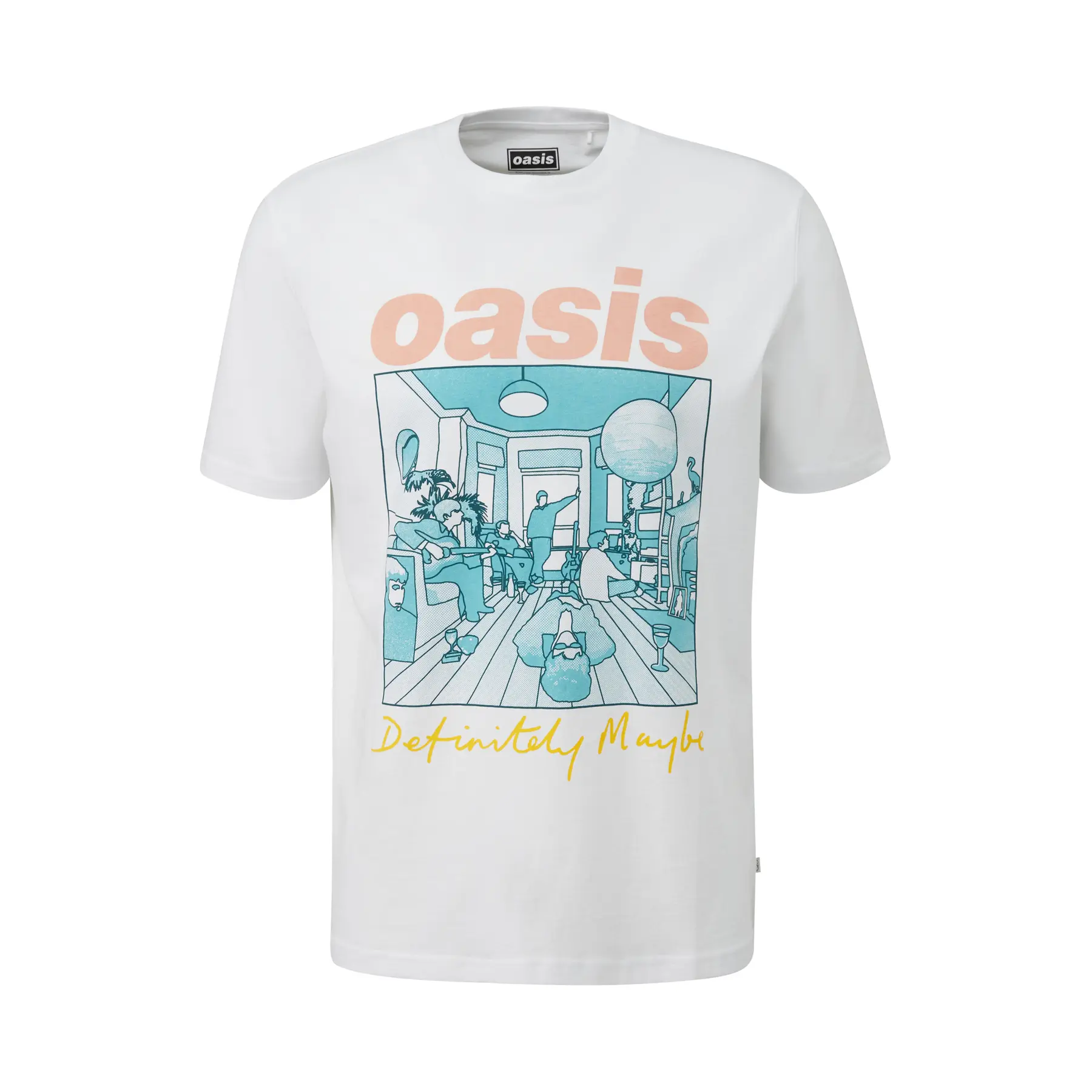 T-shirt stampato con il logo del gruppo Oasis® QS