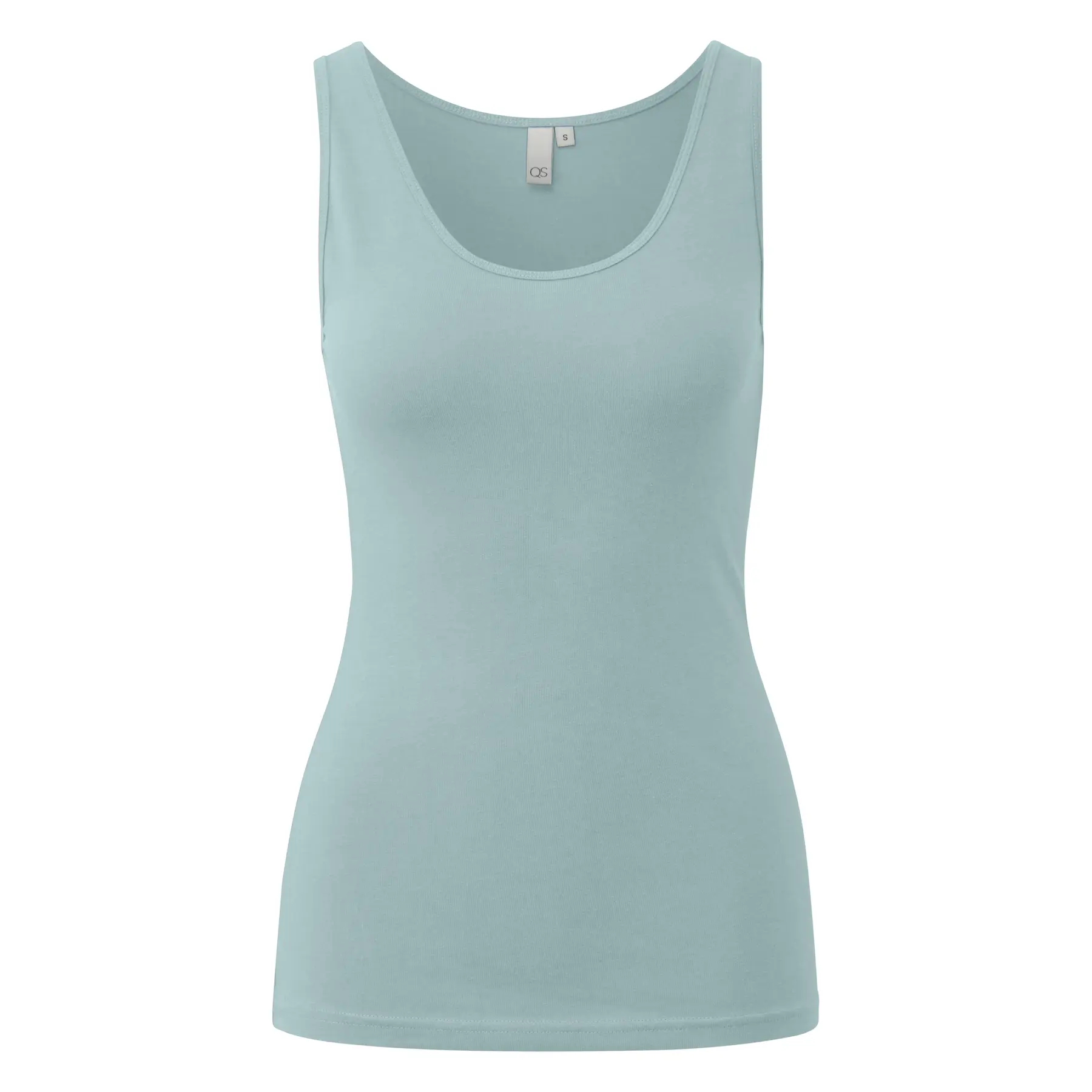 Canotta girocollo in jersey di cotone donna QS