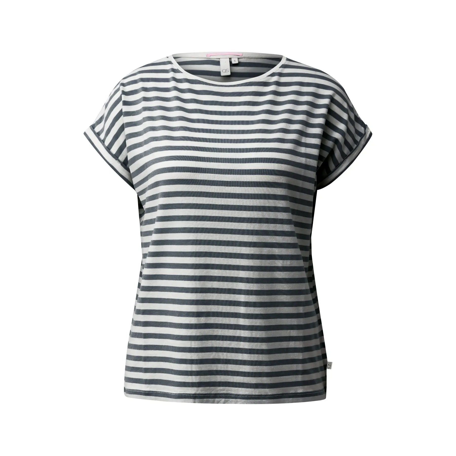 T-shirt a righe dalla vestibilità ampia donna QS