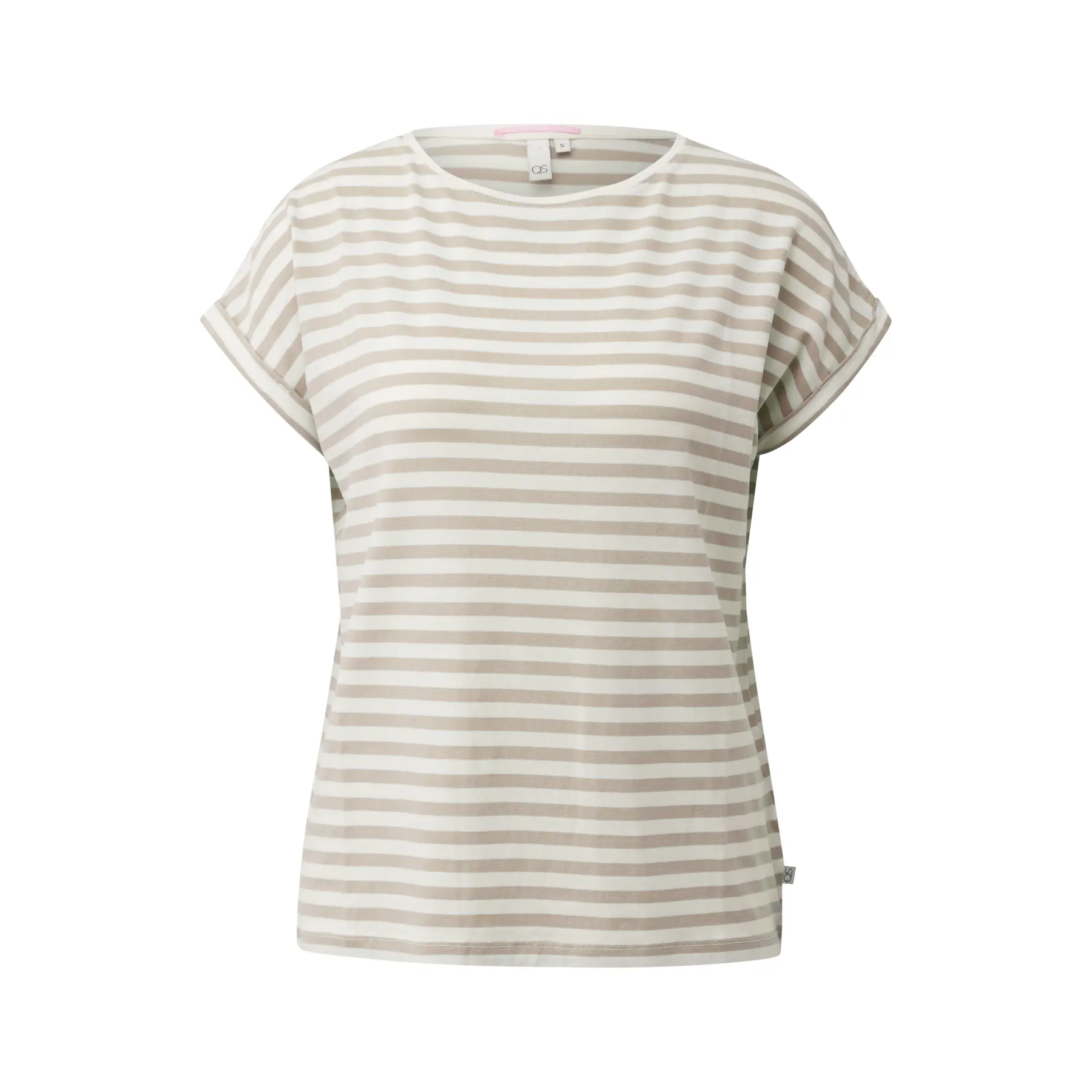 T-shirt a righe dalla vestibilità ampia donna QS