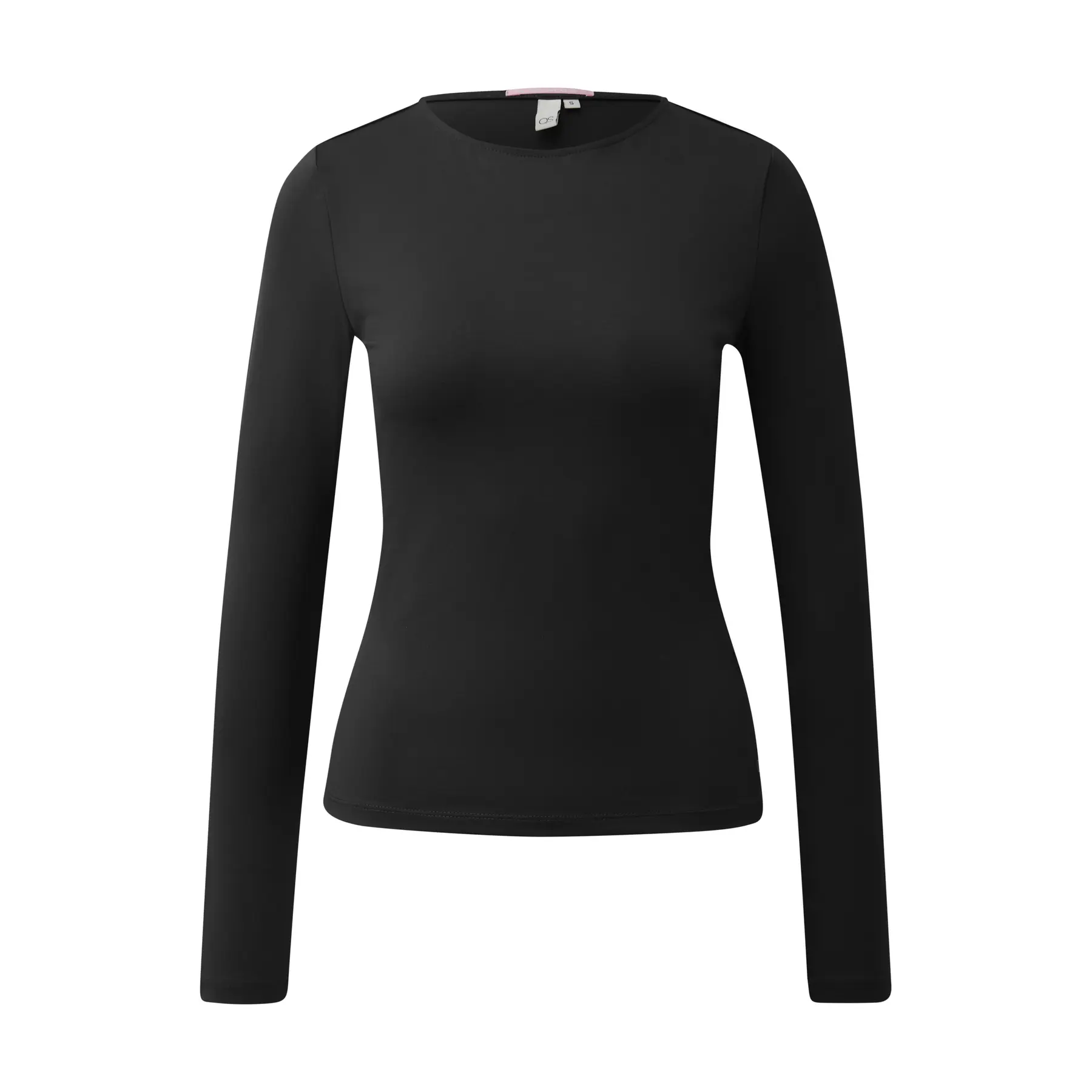 Basic Adjusted T-Shirt mit Rundhalsausschnitt für Frauen QS