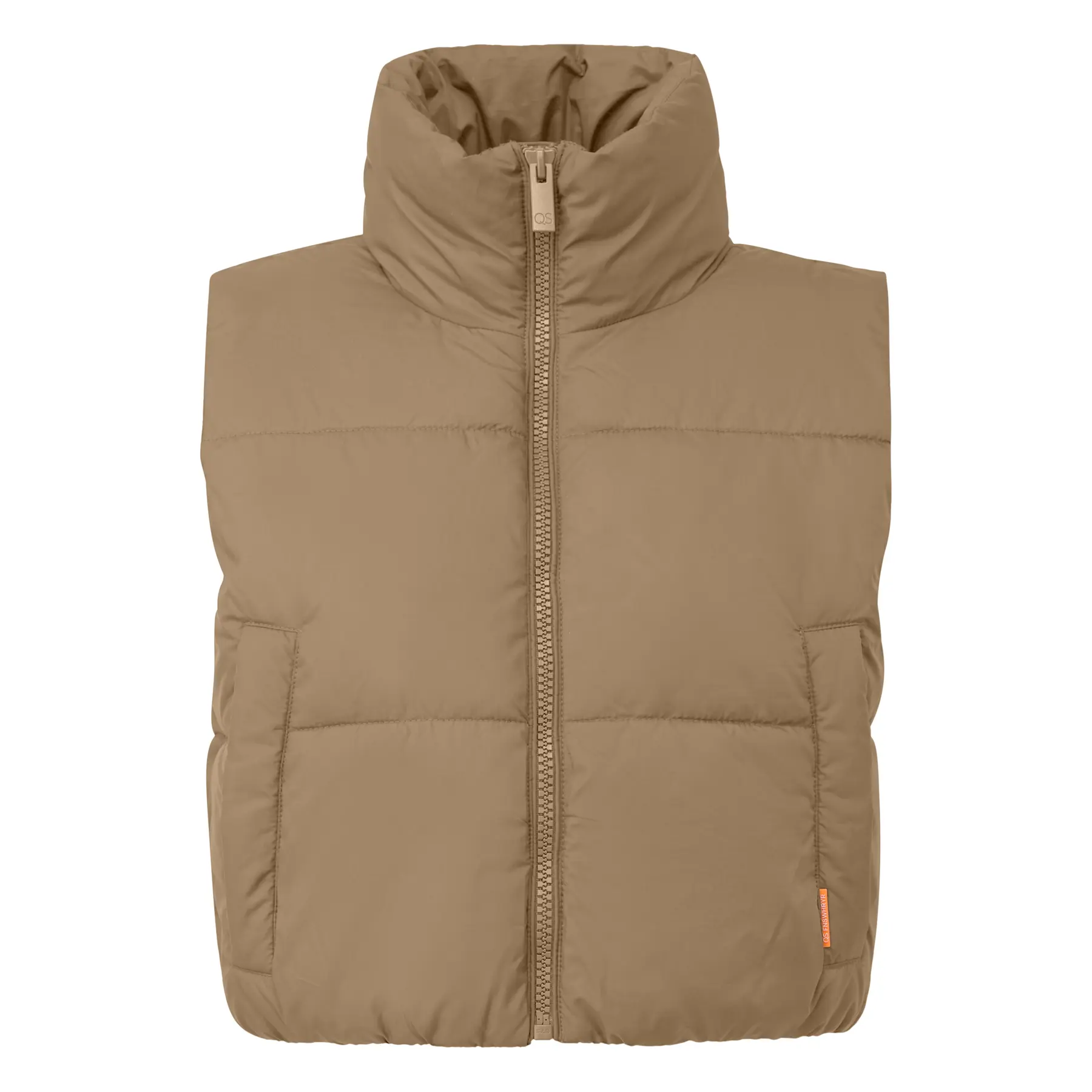 Gilet imbottito corto col diritto donna