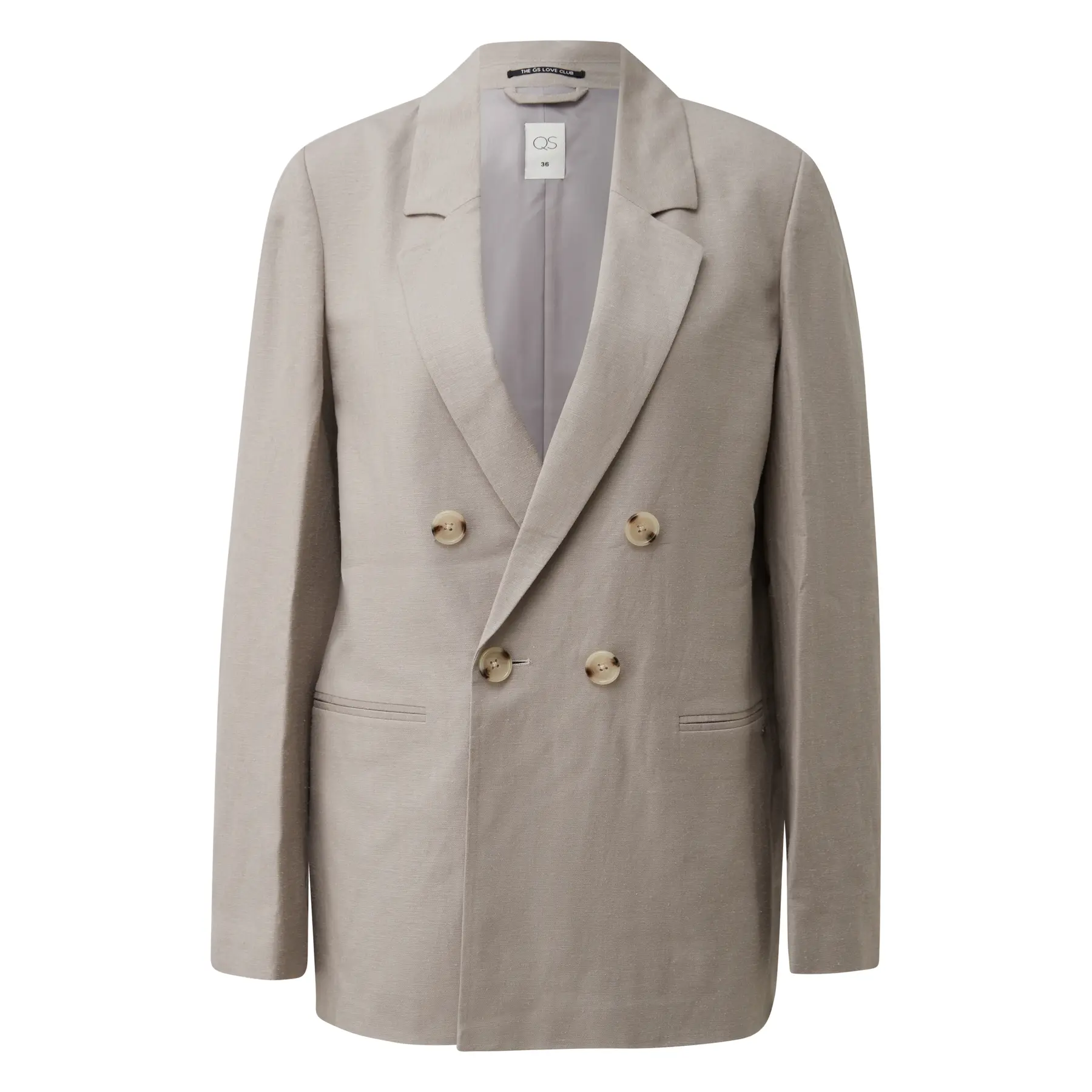 Blazer in misto lino donna