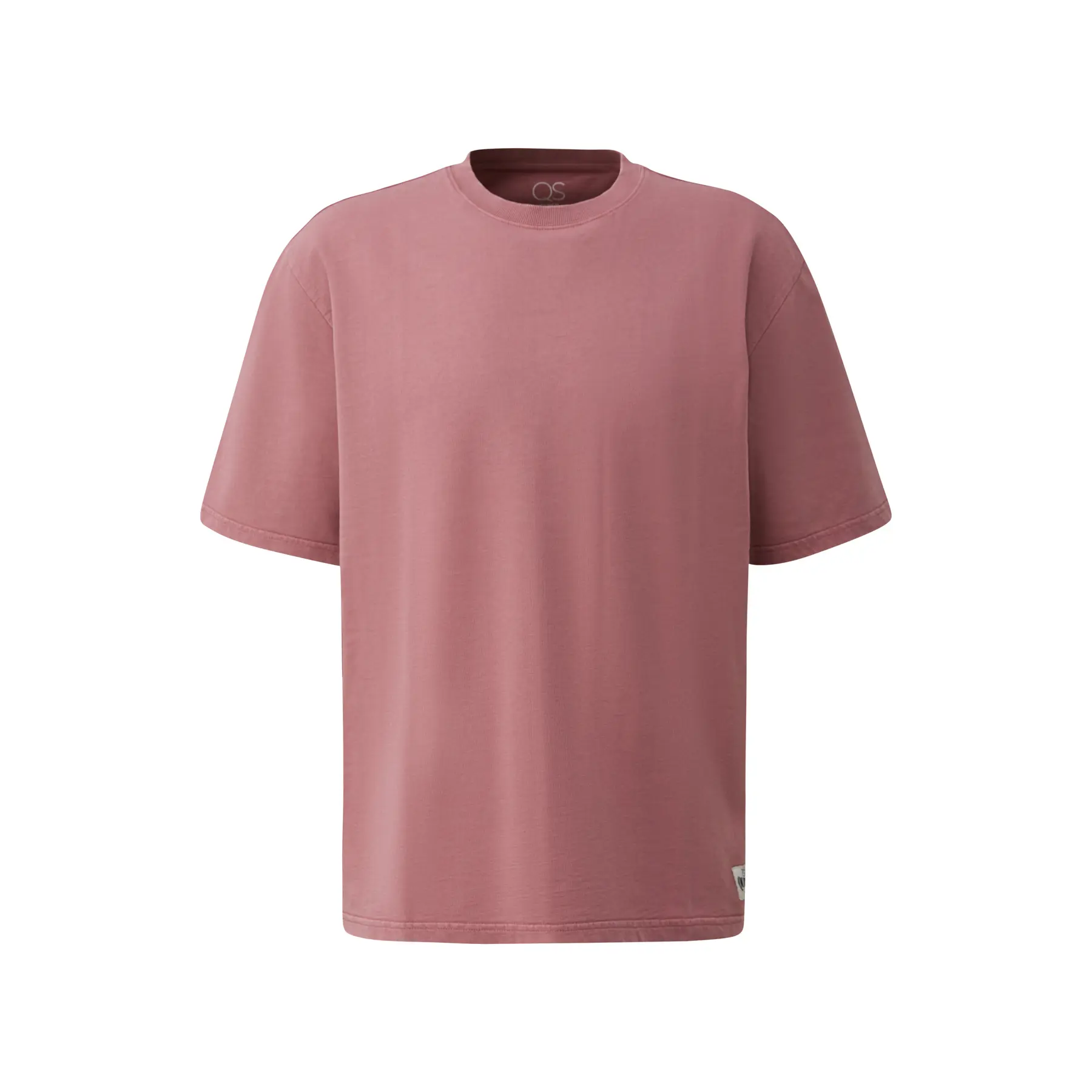 T-shirt Relaxed Fit a col rotondo con effetto sbiadito QS