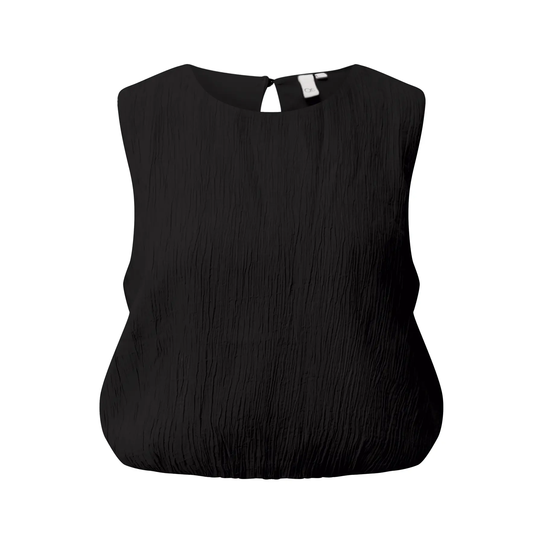 Blusa corta con orillo voluminoso donna QS Loose Fit
