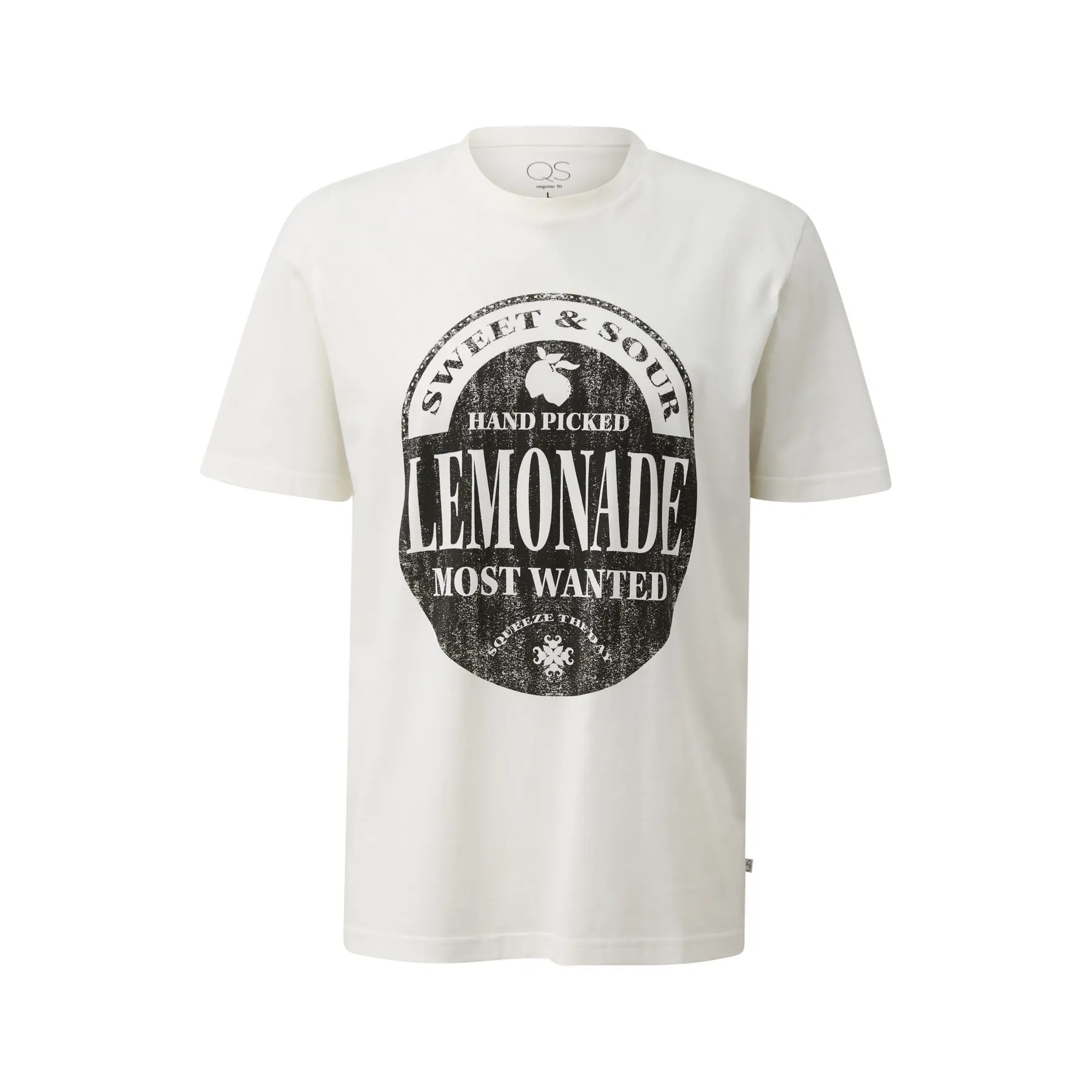 T-shirt con stampa frontale QS