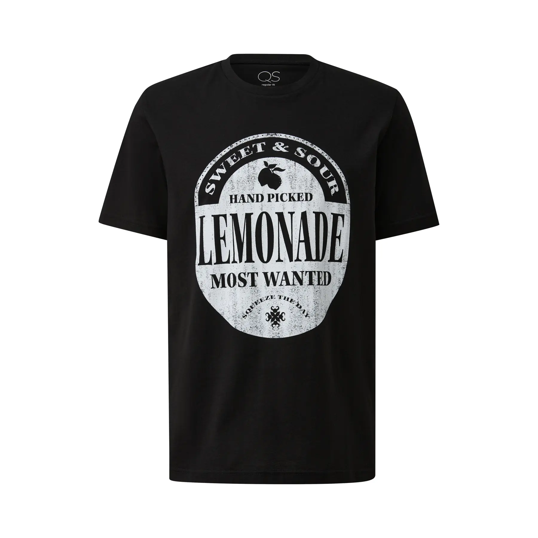 T-shirt con stampa frontale QS