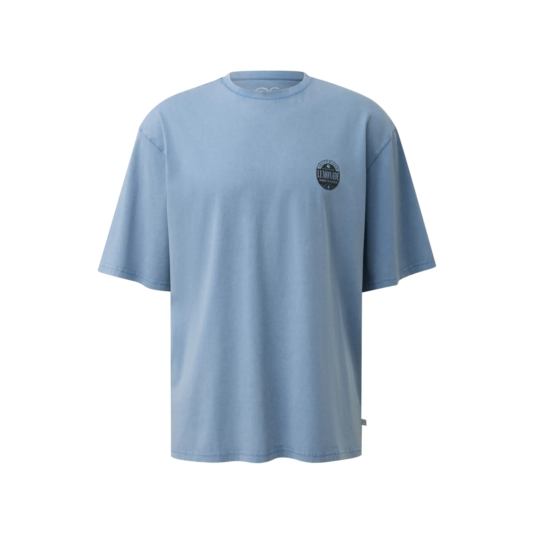 T-shirt Relaxed Fit lavato con stampa sul retro QS