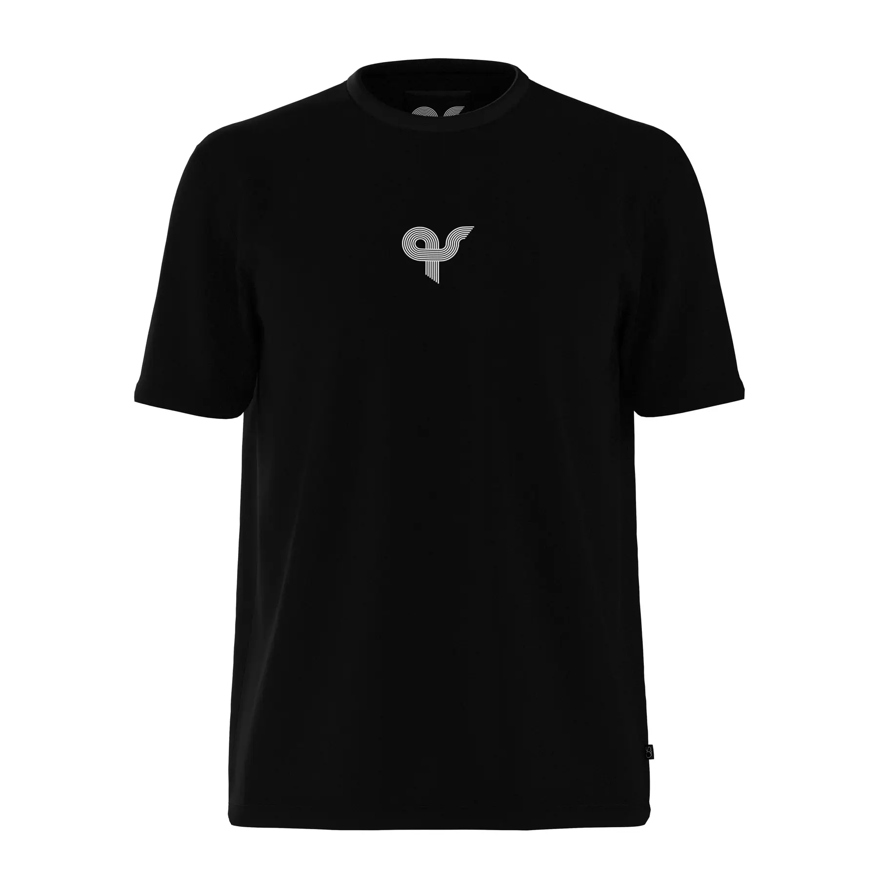 T-shirt capsule streets in cotone spesso con stampa logo QS