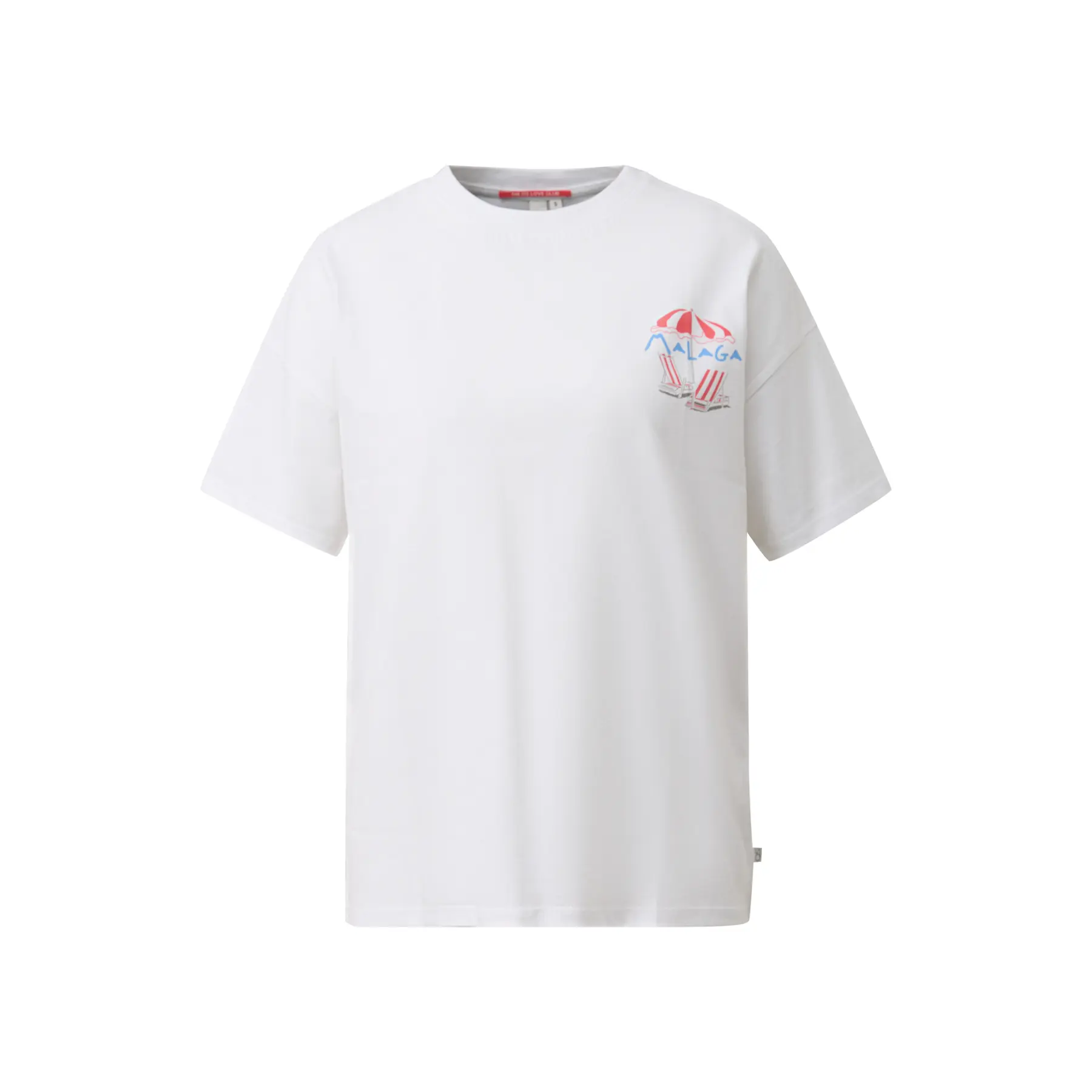 T-shirt oversize con stampa sul retro donna QS