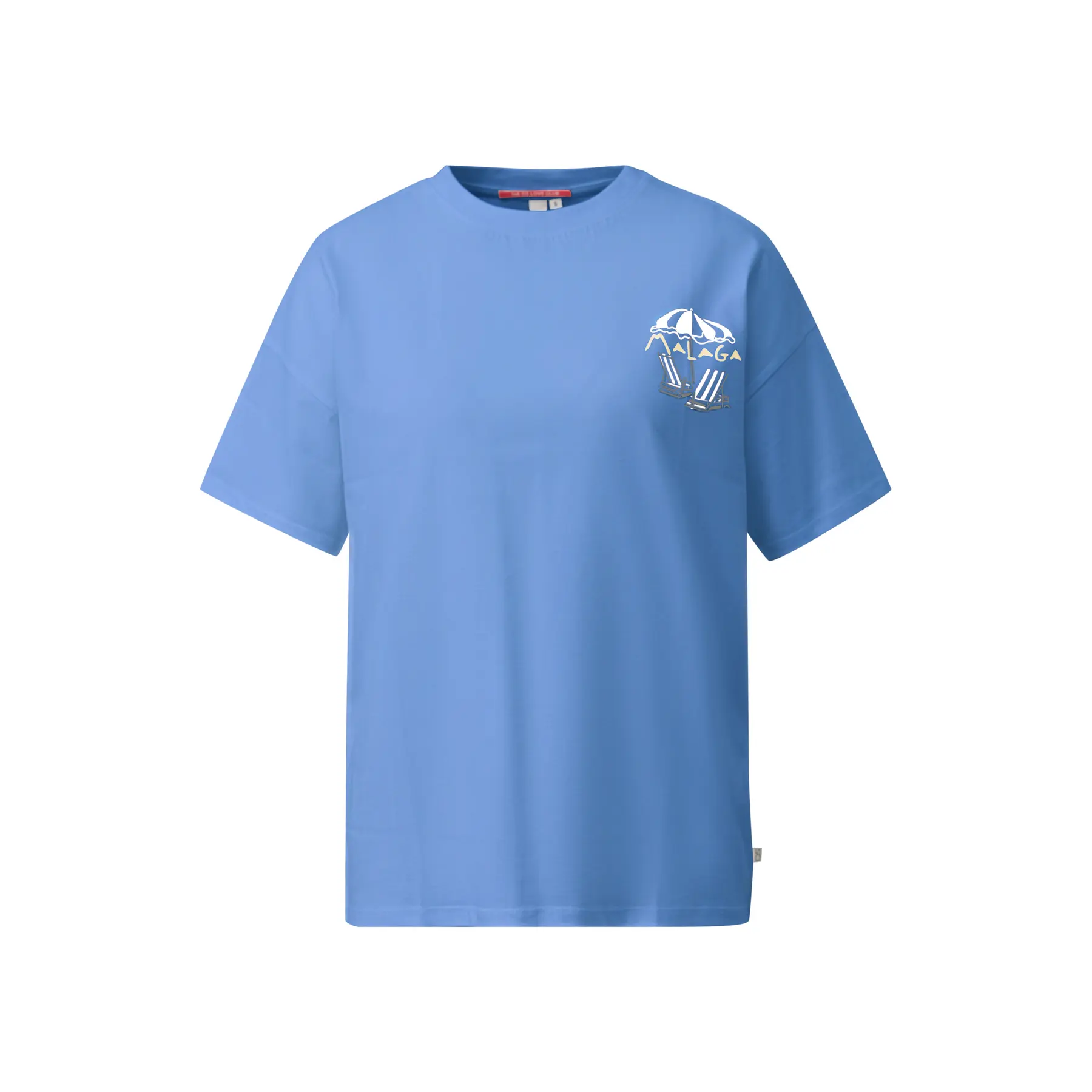 T-shirt oversize con stampa sul retro donna QS
