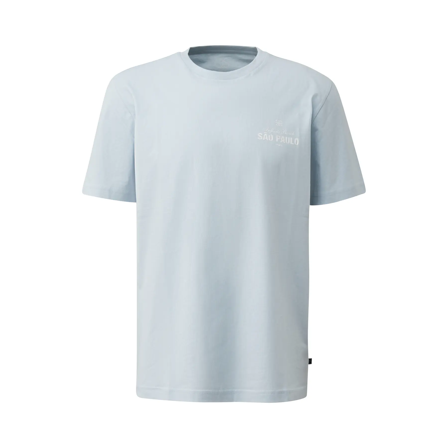 T-shirt con piccolo stampa frontale QS