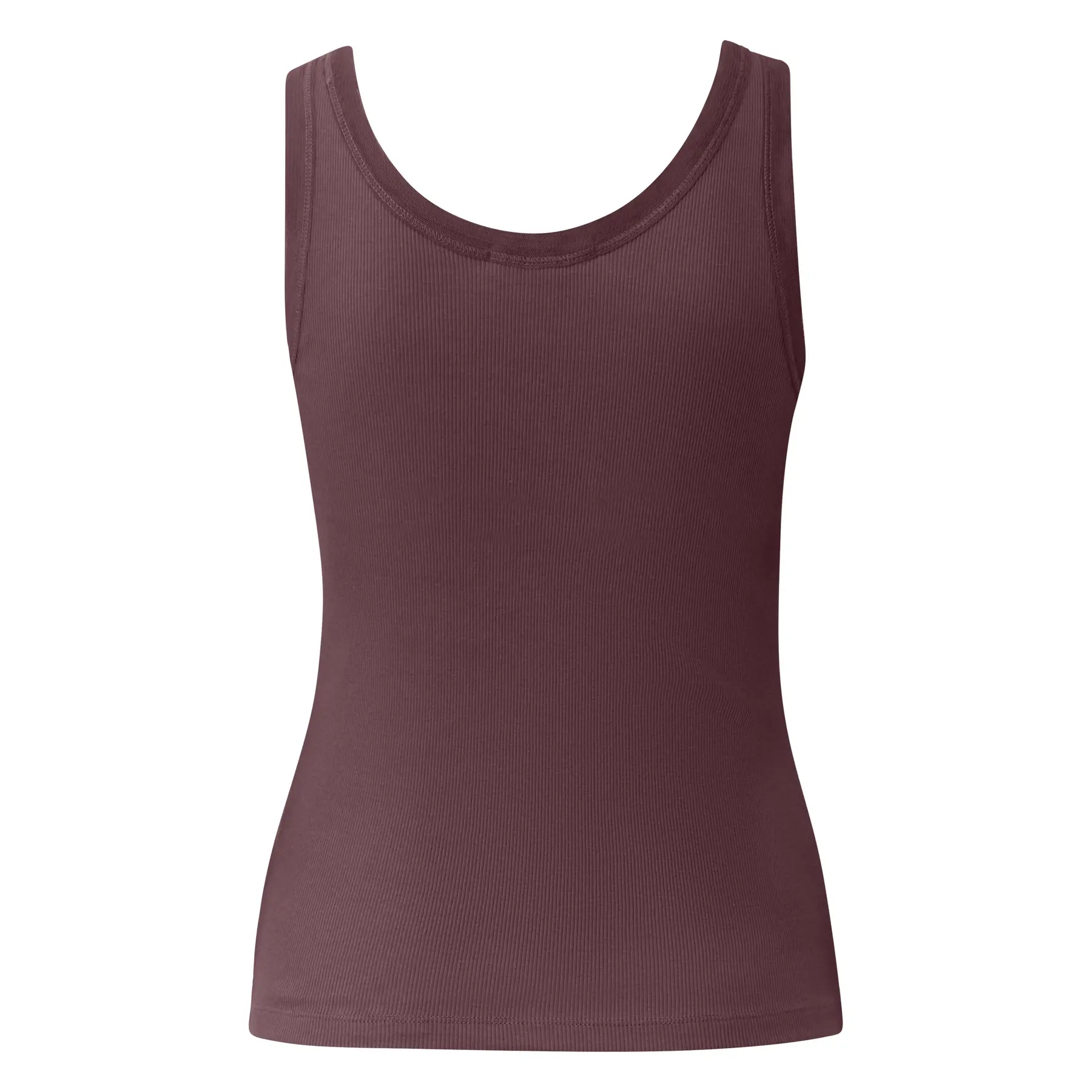 Top aderente con bordino in mesh donna QS