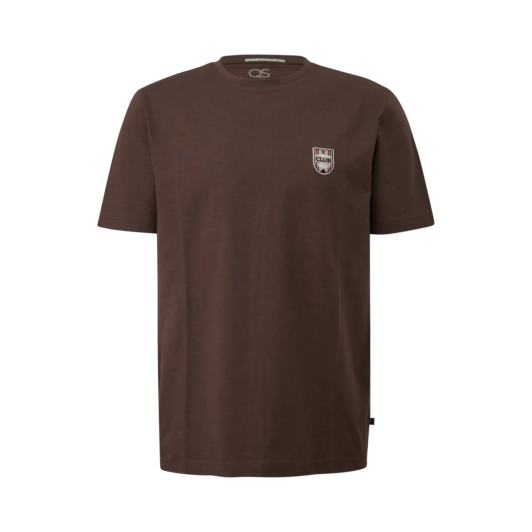 T-shirt con patch logo QS