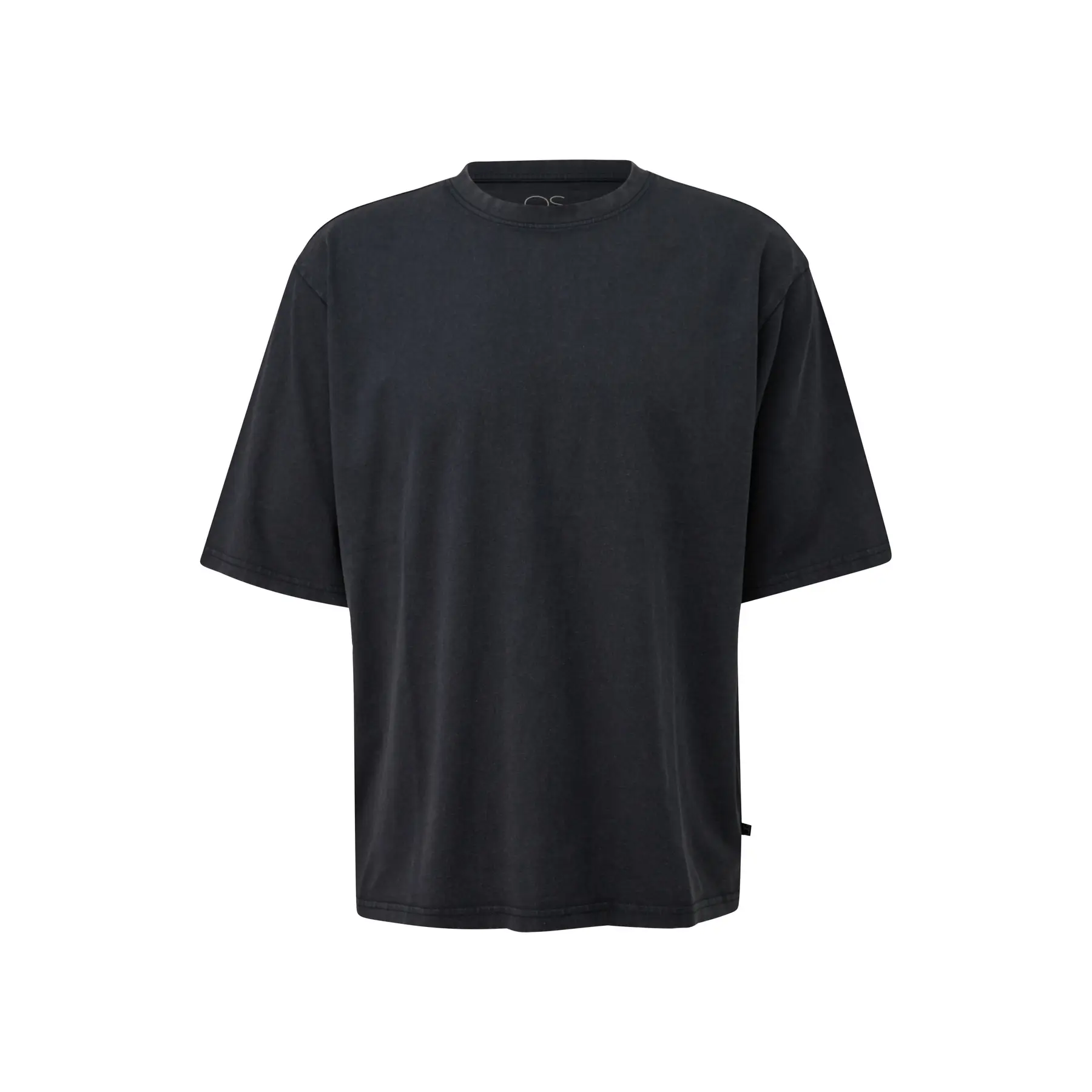 T-shirt Délavé Loose Fit con Stampa sulla Schiena QS