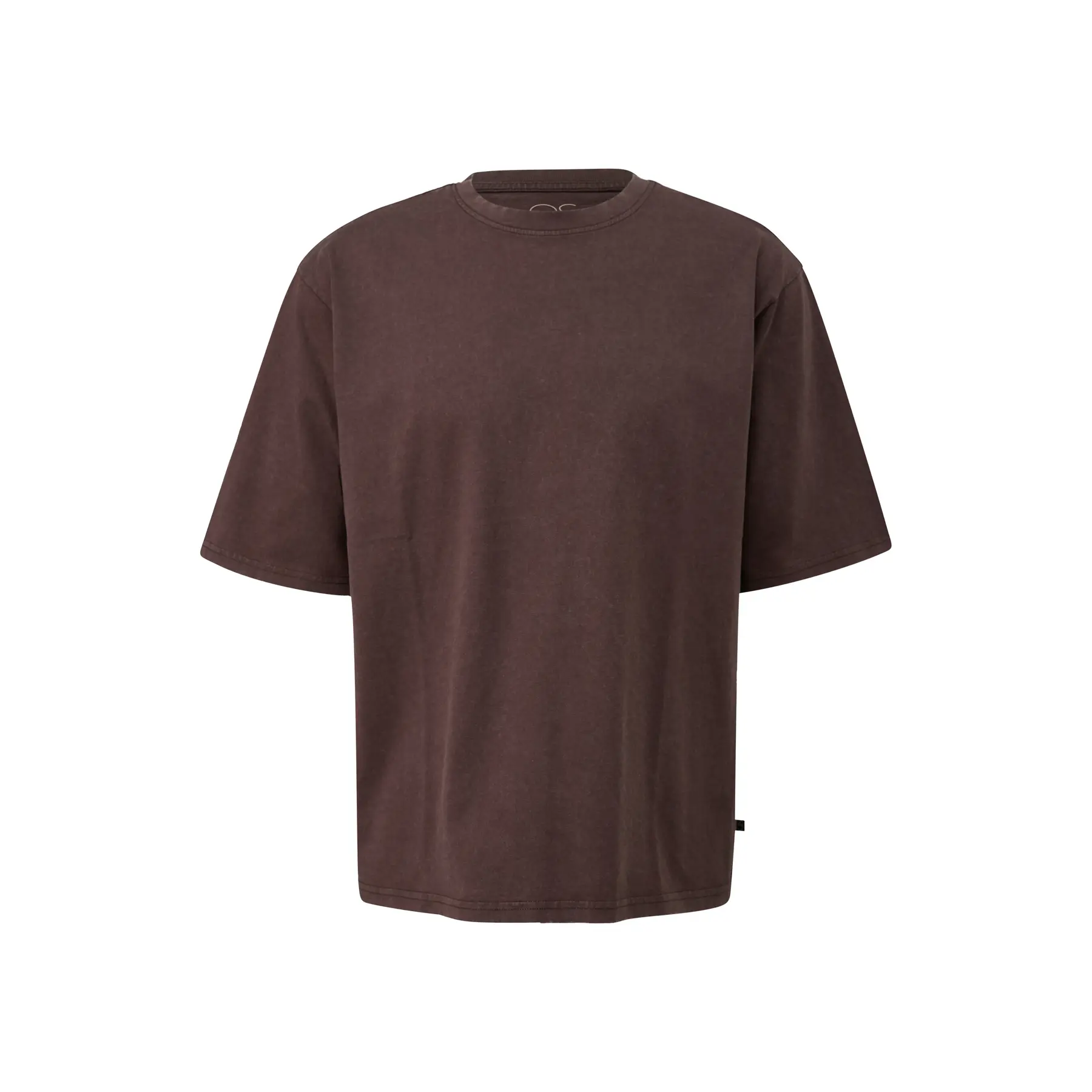 T-shirt Délavé Loose Fit con Stampa sulla Schiena QS