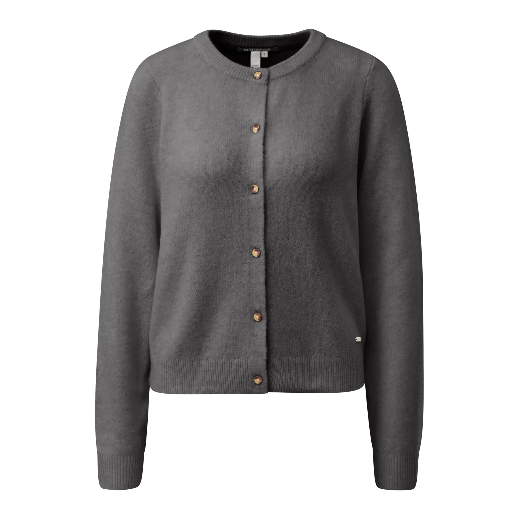Cardigan Morbido a Collo Rotondo Donna
