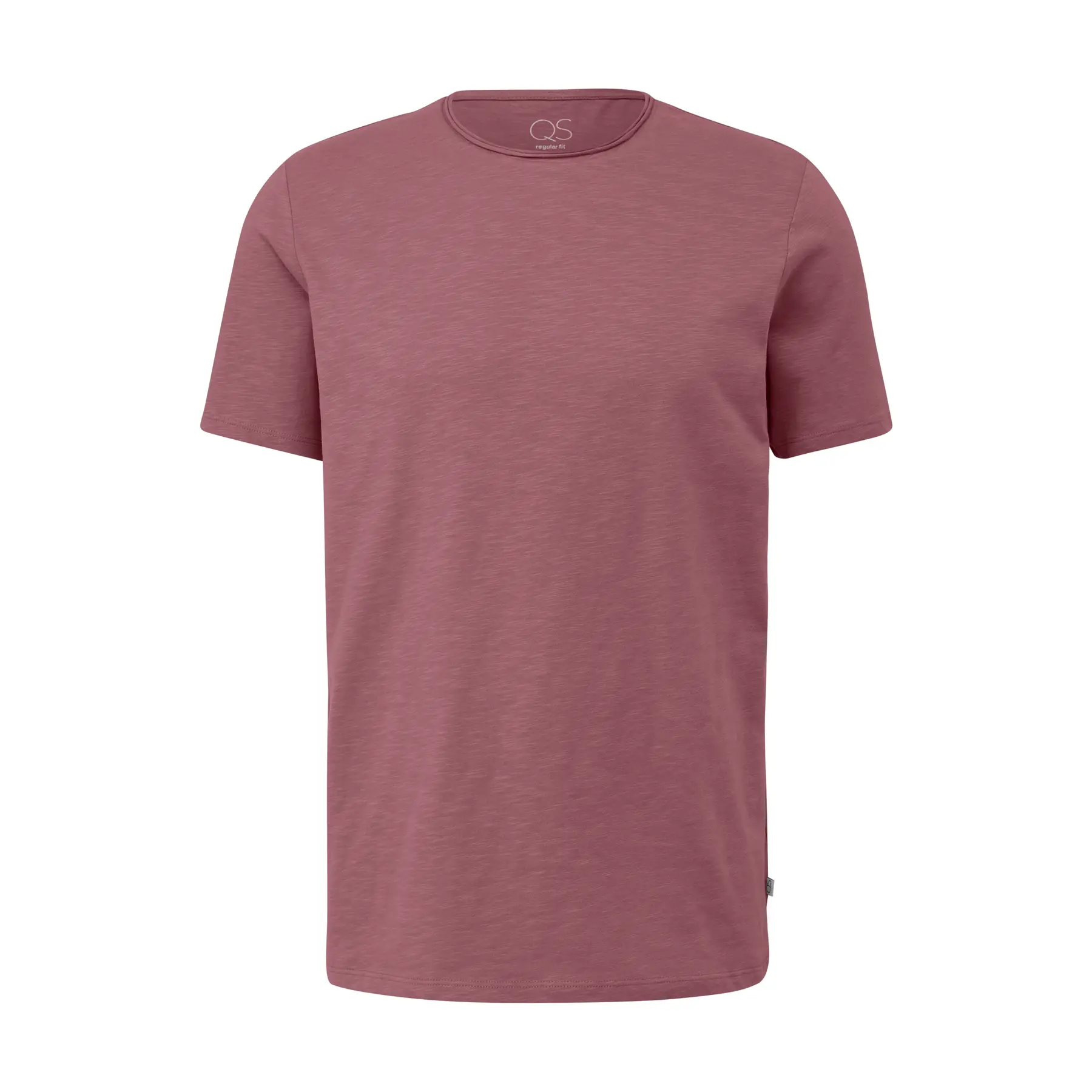 T-shirt Regular Fit con bordi arrotolati QS
