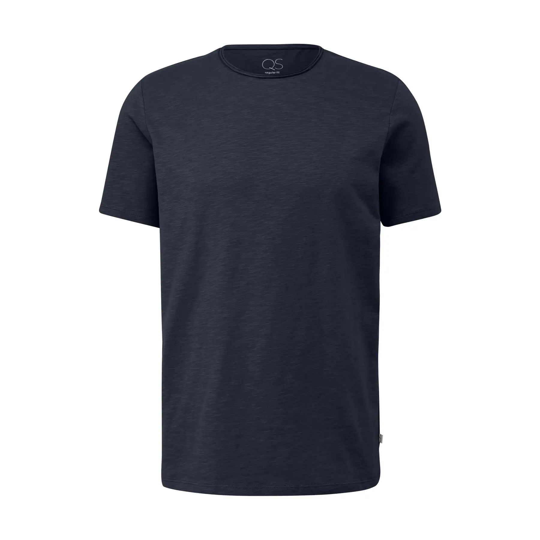 T-shirt Regular Fit con bordi arrotolati QS