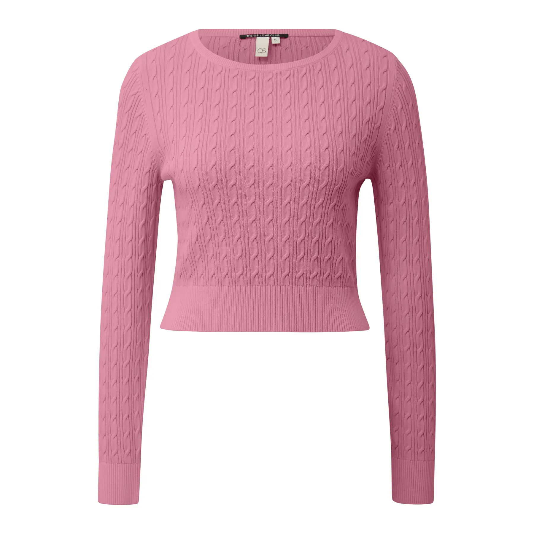 Gonna corta con motivo a treccia all-over donna