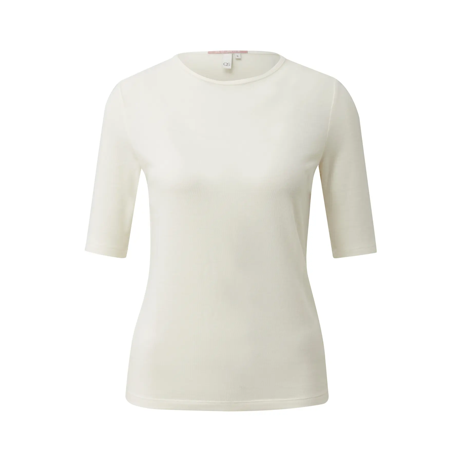 T-shirt basic molto morbido e leggermente trasparente donna QS