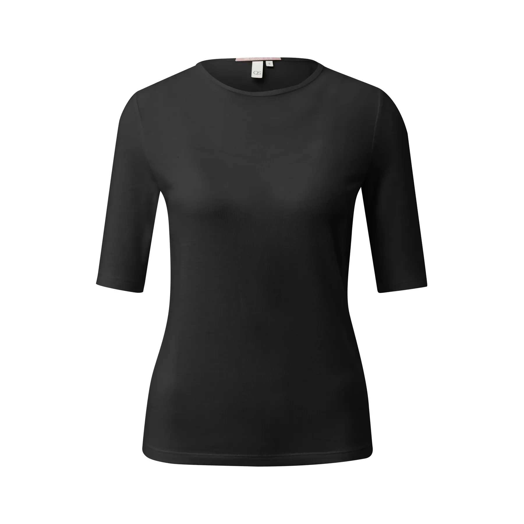 T-shirt basic molto morbido e leggermente trasparente donna QS