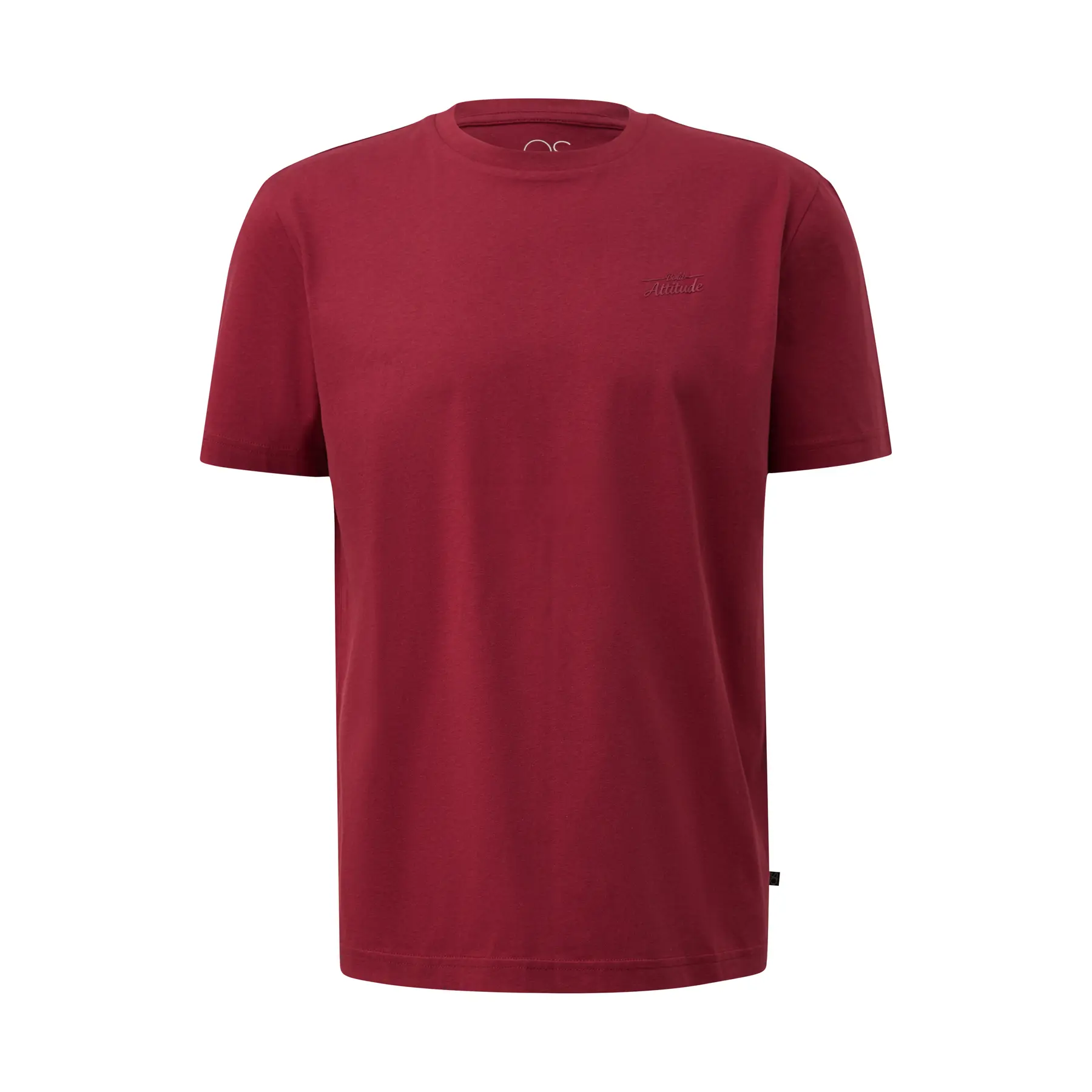T-Shirt mit Rundhalsausschnitt und Frontdruck QS