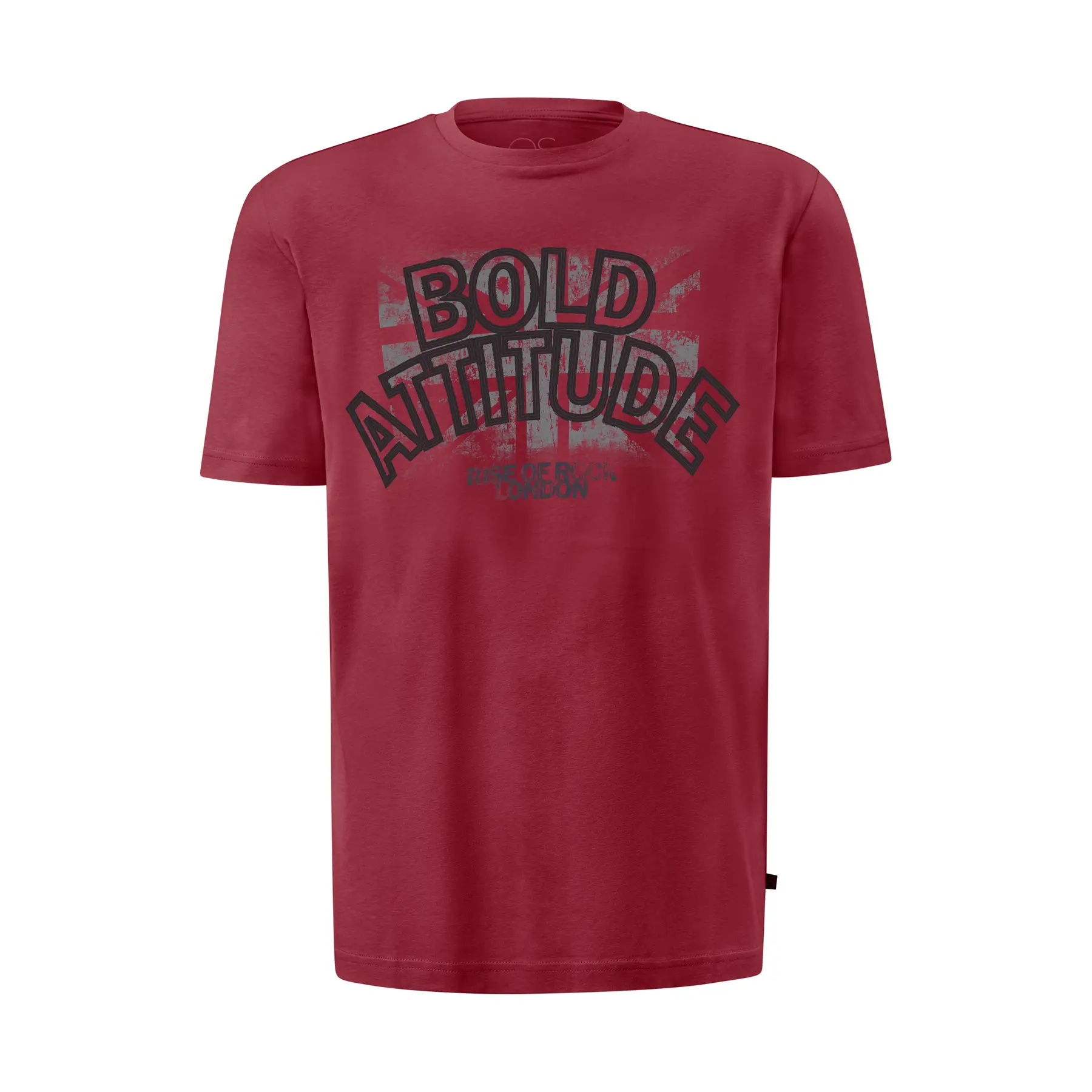 T-Shirt mit Druck vorne, gerade zugeschnitten QS