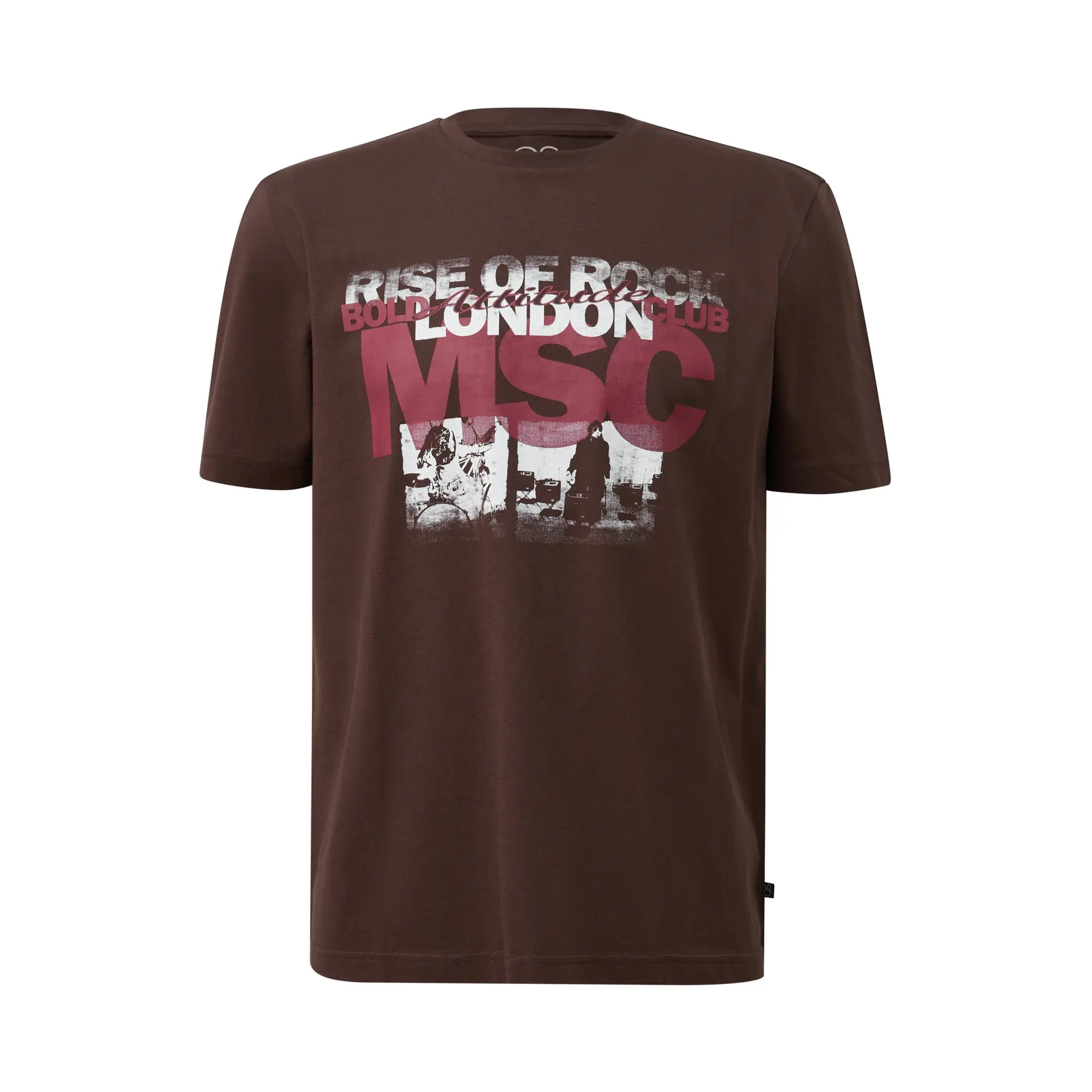 T-Shirt mit Druck vorne, gerade zugeschnitten QS