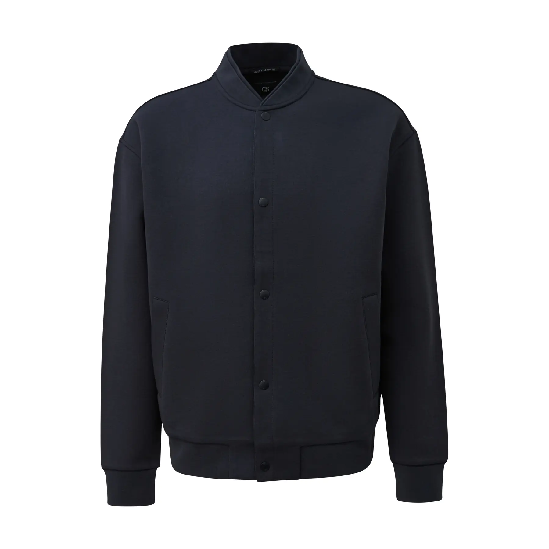 Rundhals Sweatshirt mit Außentasche QS