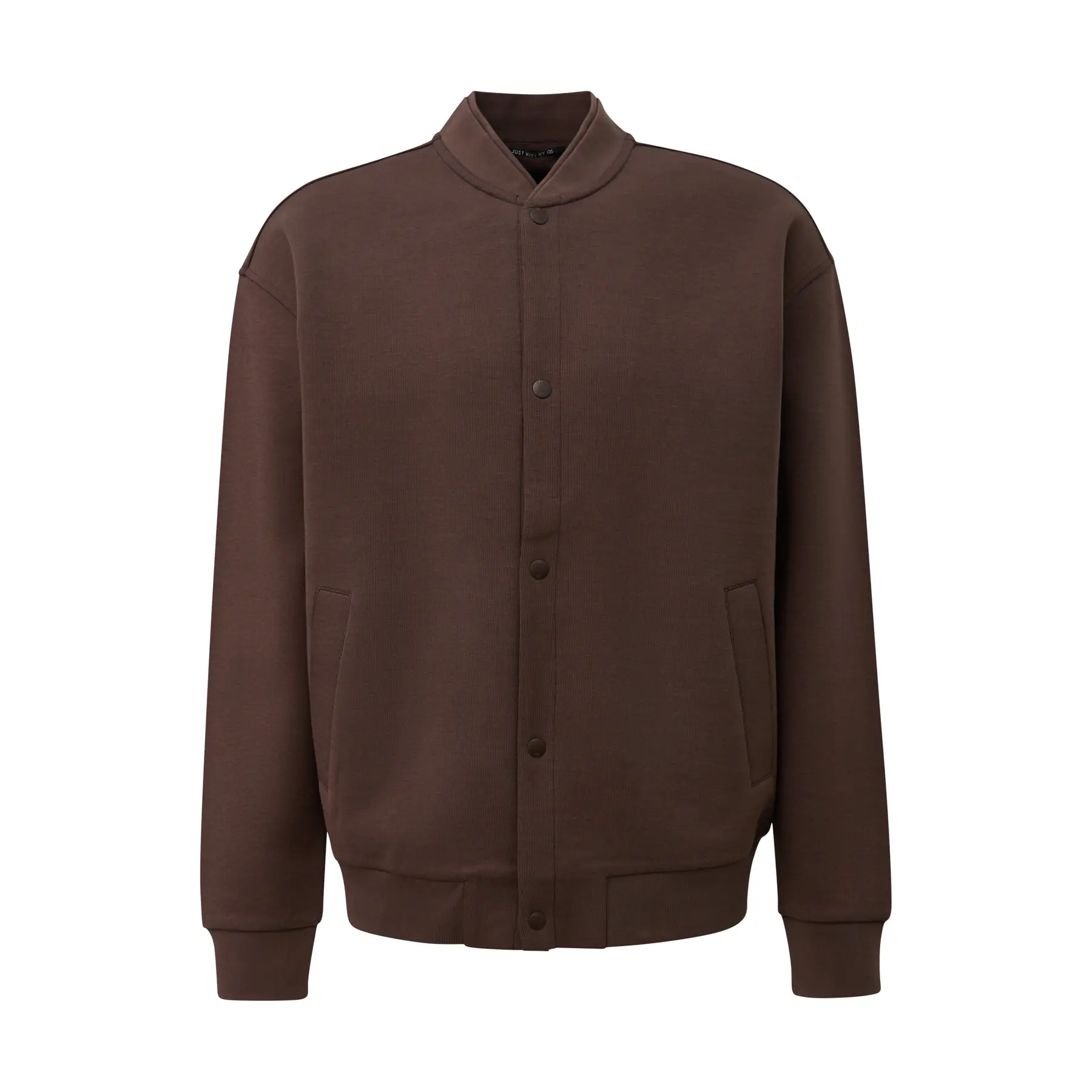 Rundhals Sweatshirt mit Außentasche QS