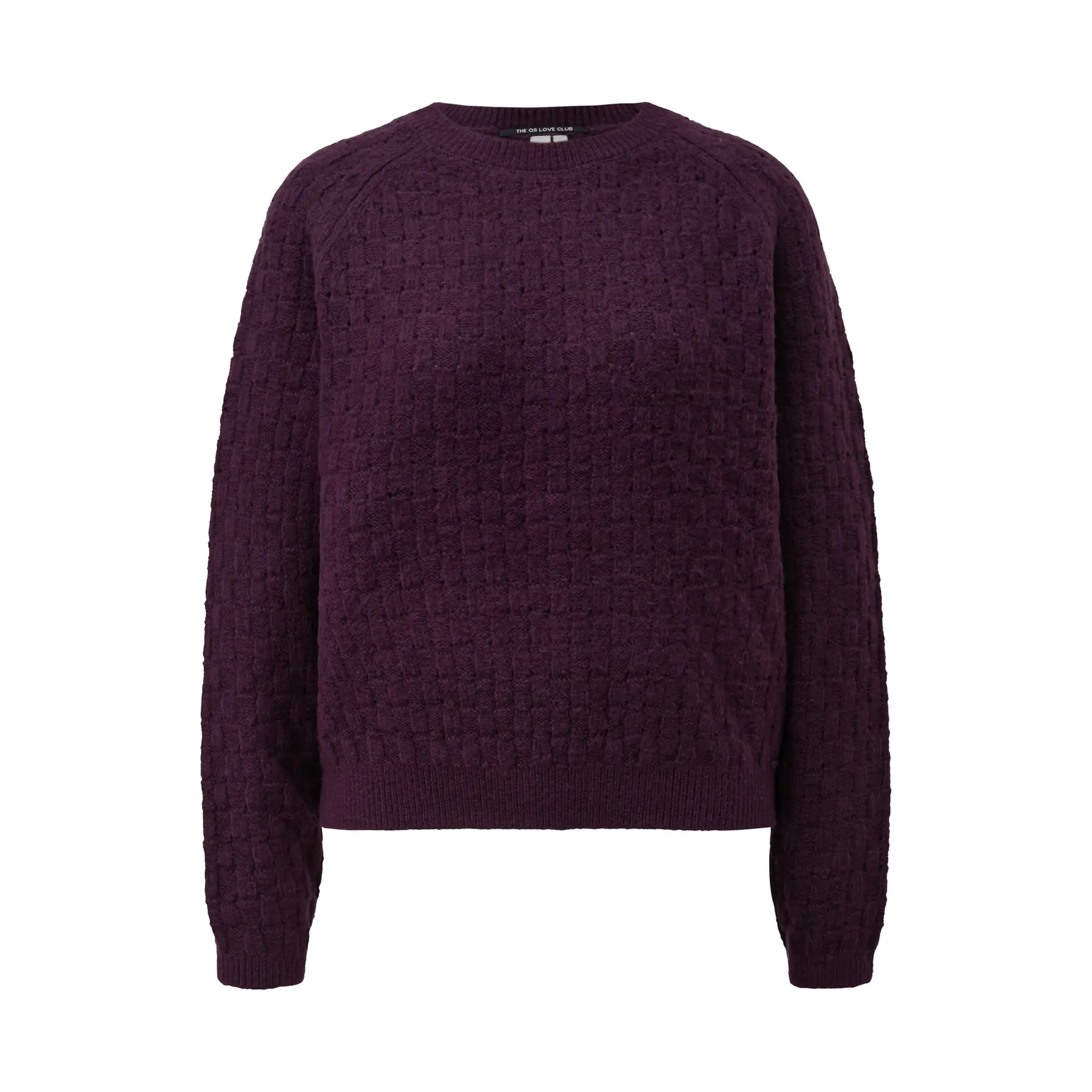 Frauen Pull Raglan Sehr Weich Mit Vorgegebenem Strickmuster QS
