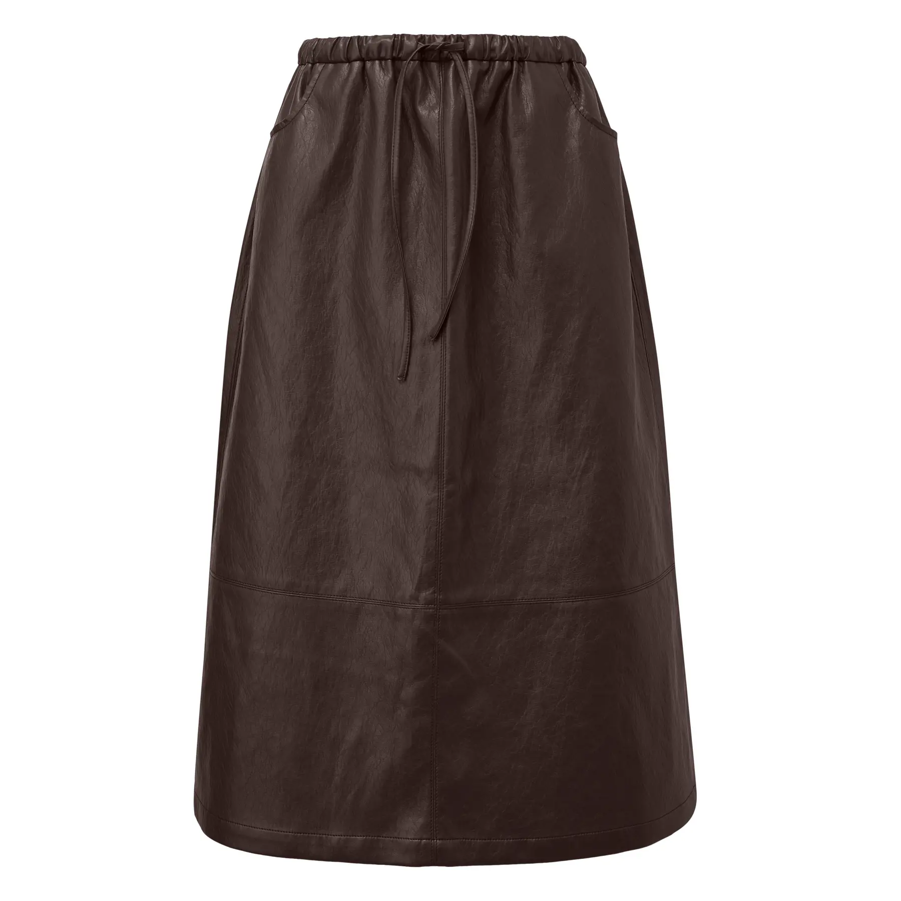 Lange midi look cuir dames QS