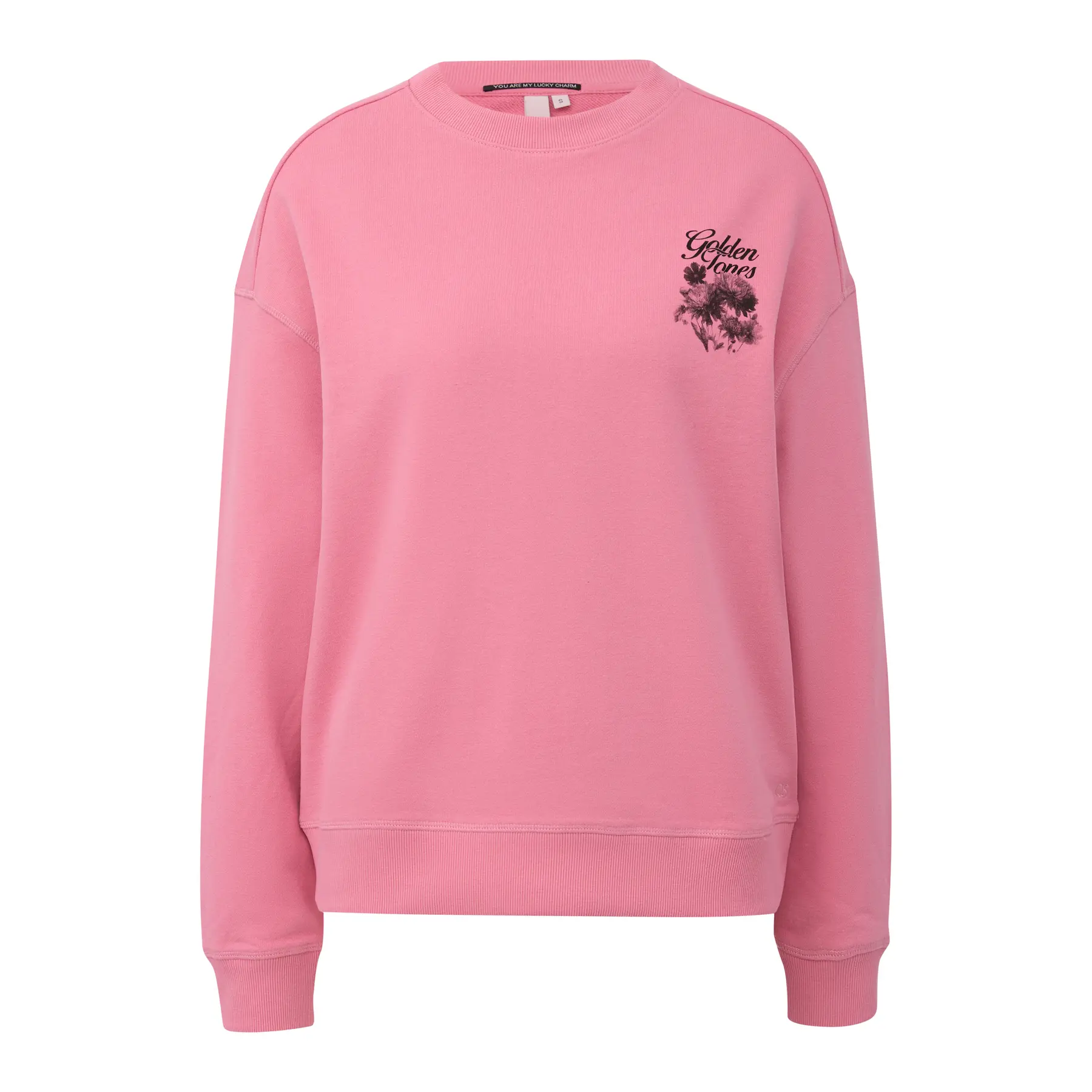 Felpa con stampa sul retro donna QS
